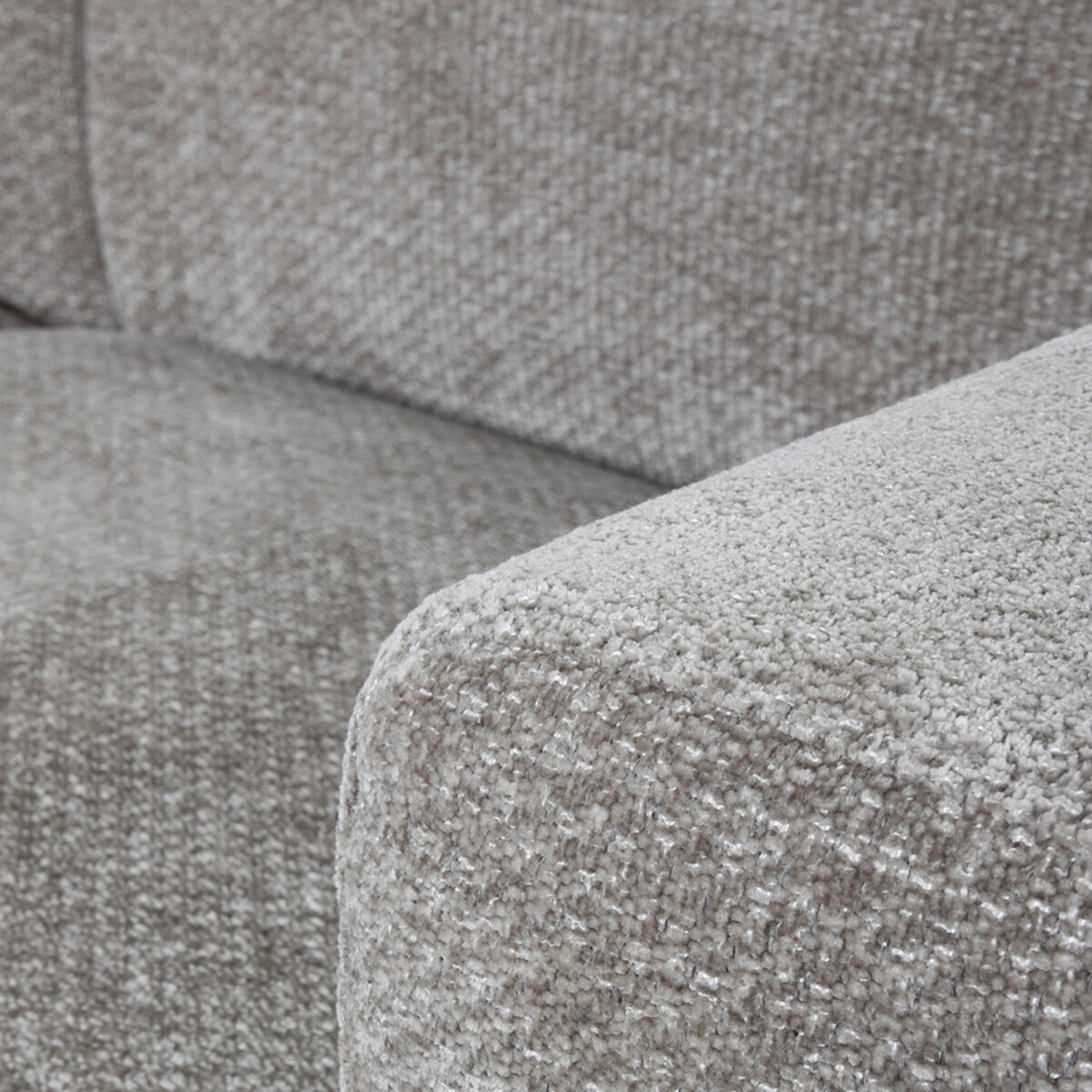 LABEL51 3-zits Bank 'Eden' Elite stof, kleur Stone