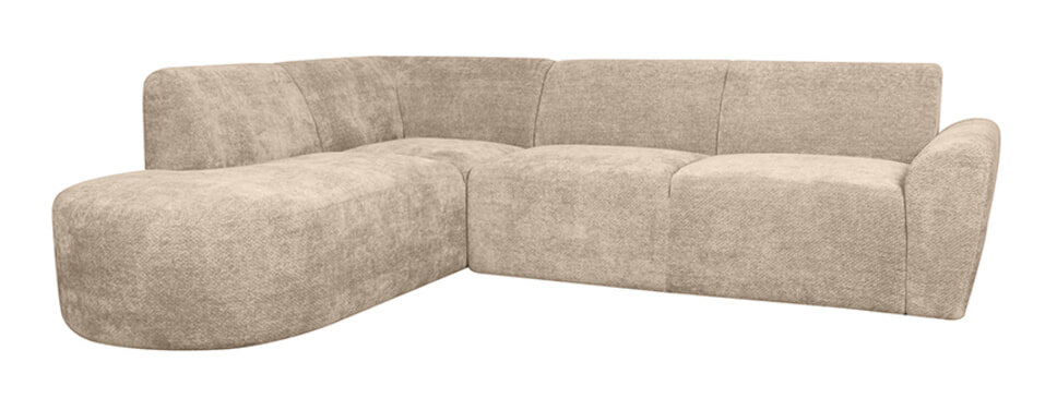 LABEL51 Loungebank 'Espen' Elite stof, kleur Clay