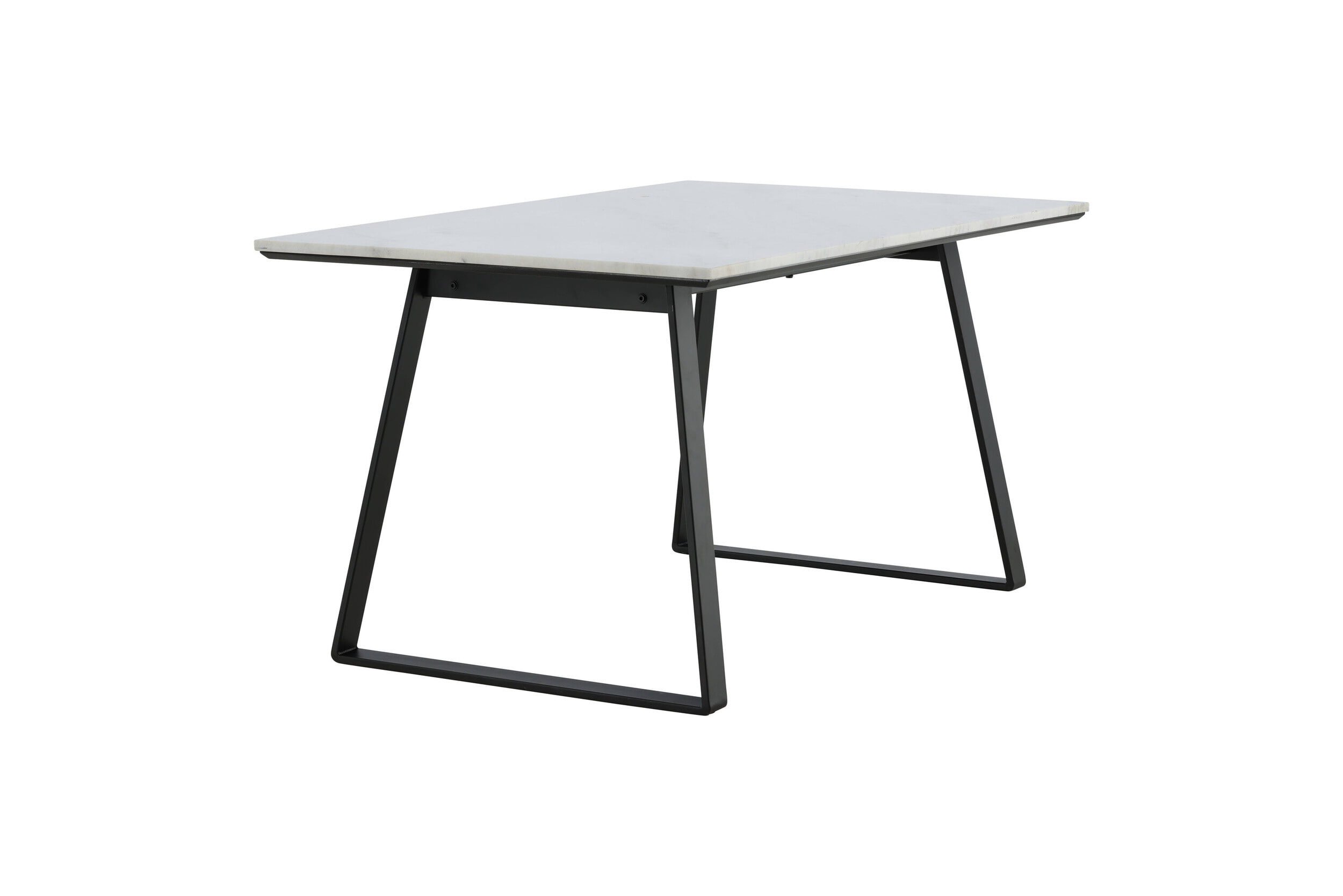 Nohr Eettafel 'Lenton' Marmer, 140 x 90cm, kleur Wit