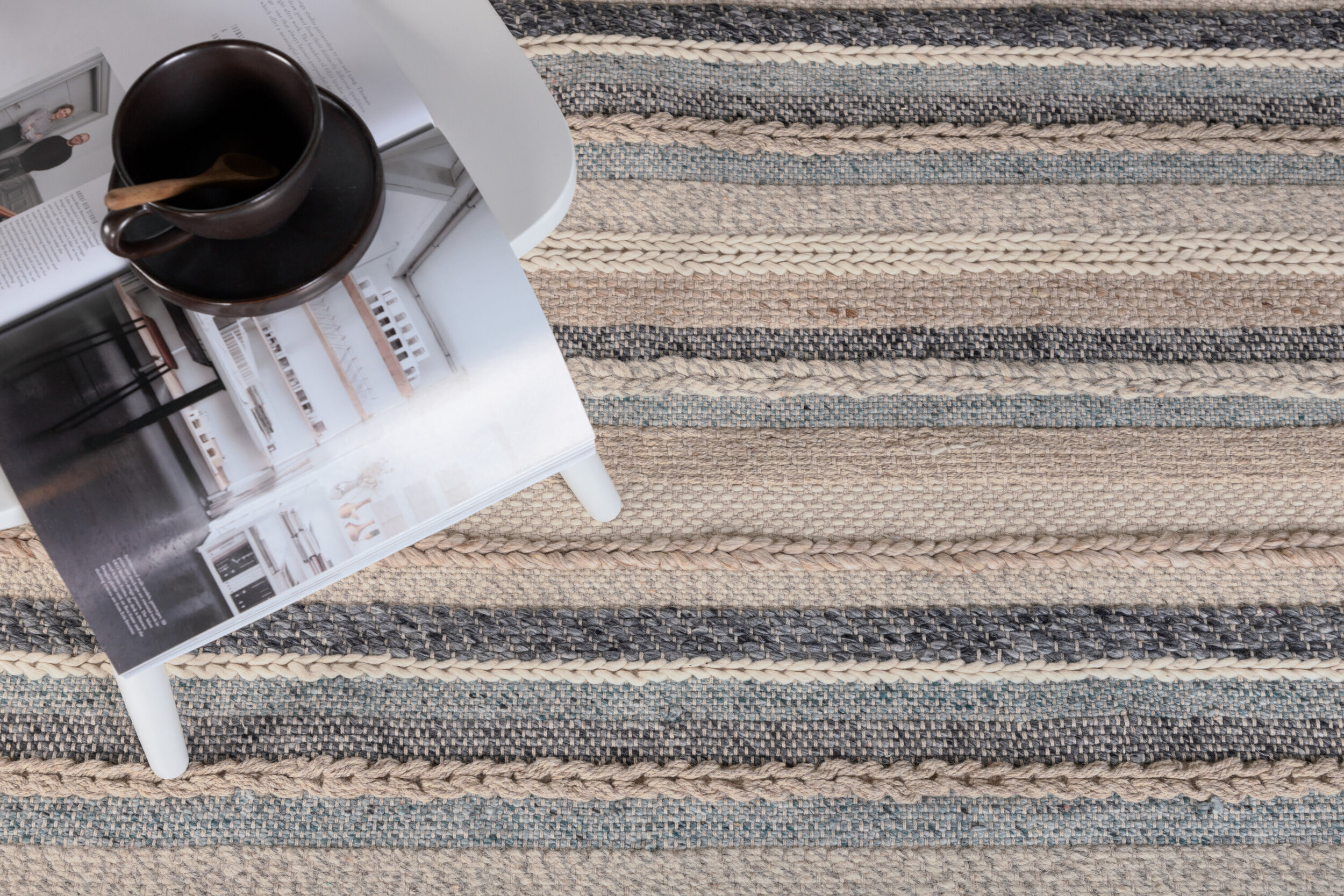 Nohr Vloerkleed 'Roxsana' Wol, 200 x 300cm, kleur Beige