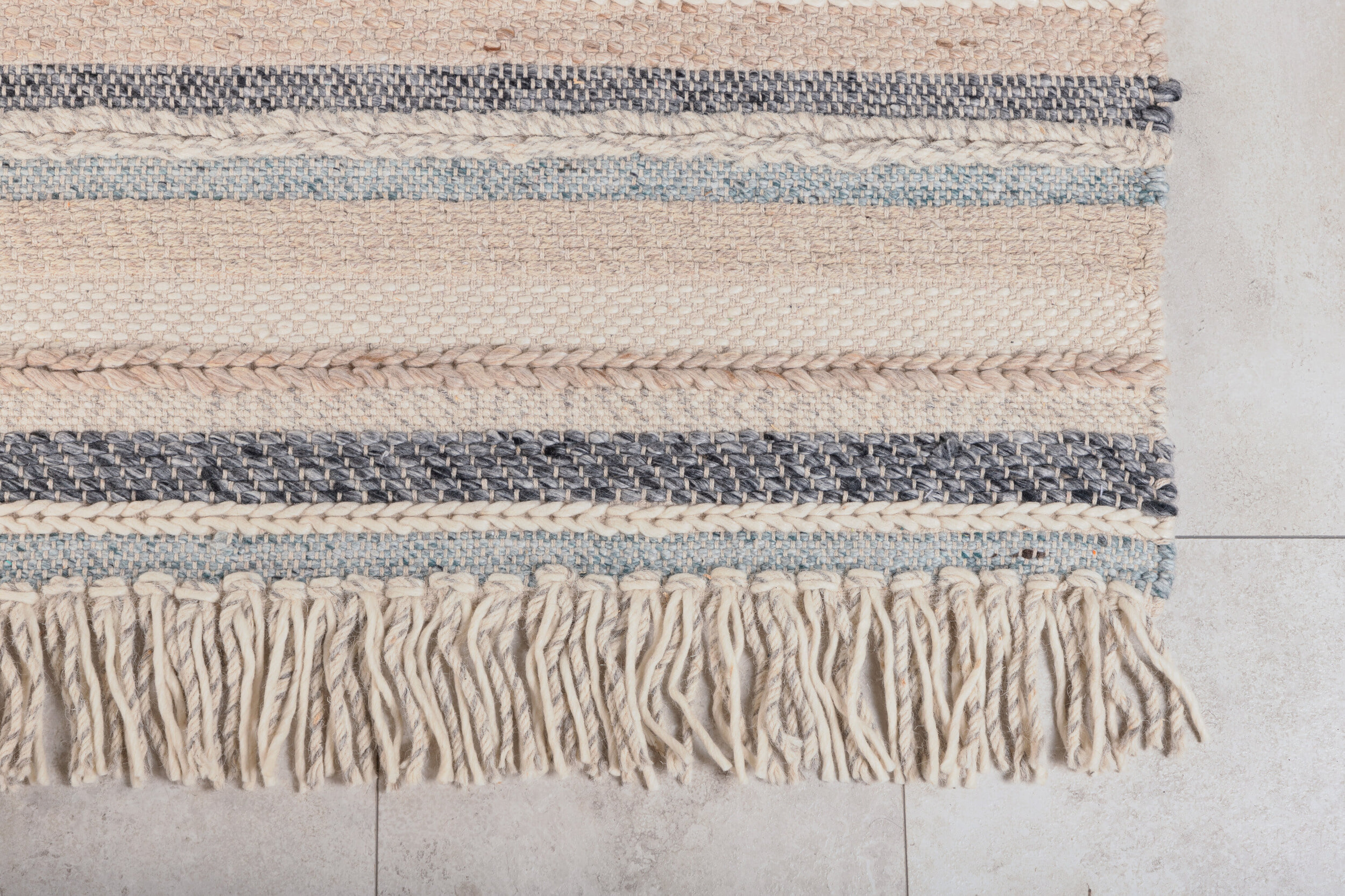 Nohr Vloerkleed 'Roxsana' Wol, 200 x 300cm, kleur Beige