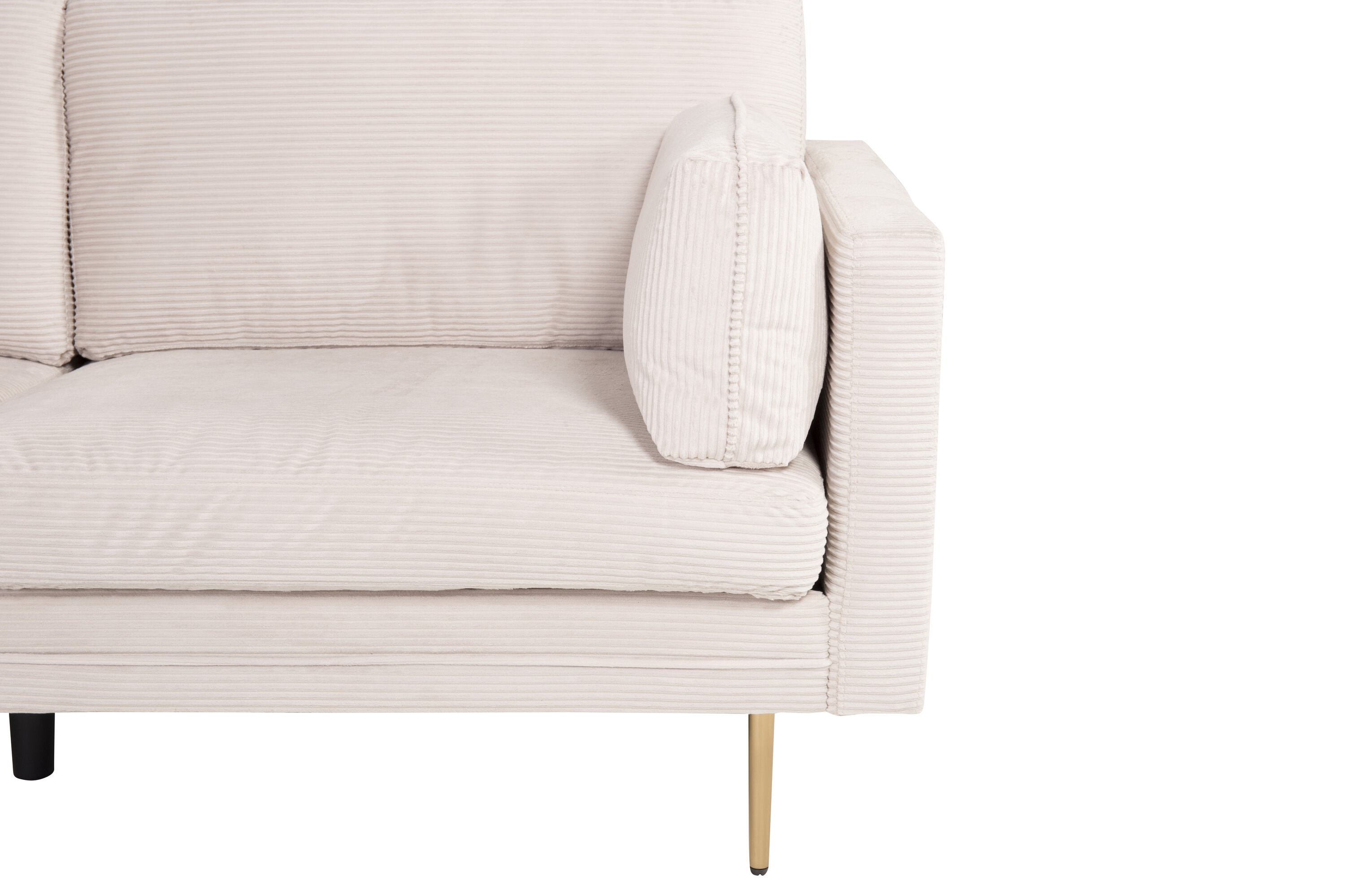 Nohr 3-zits Bank 'Tylan' Rib, kleur Beige