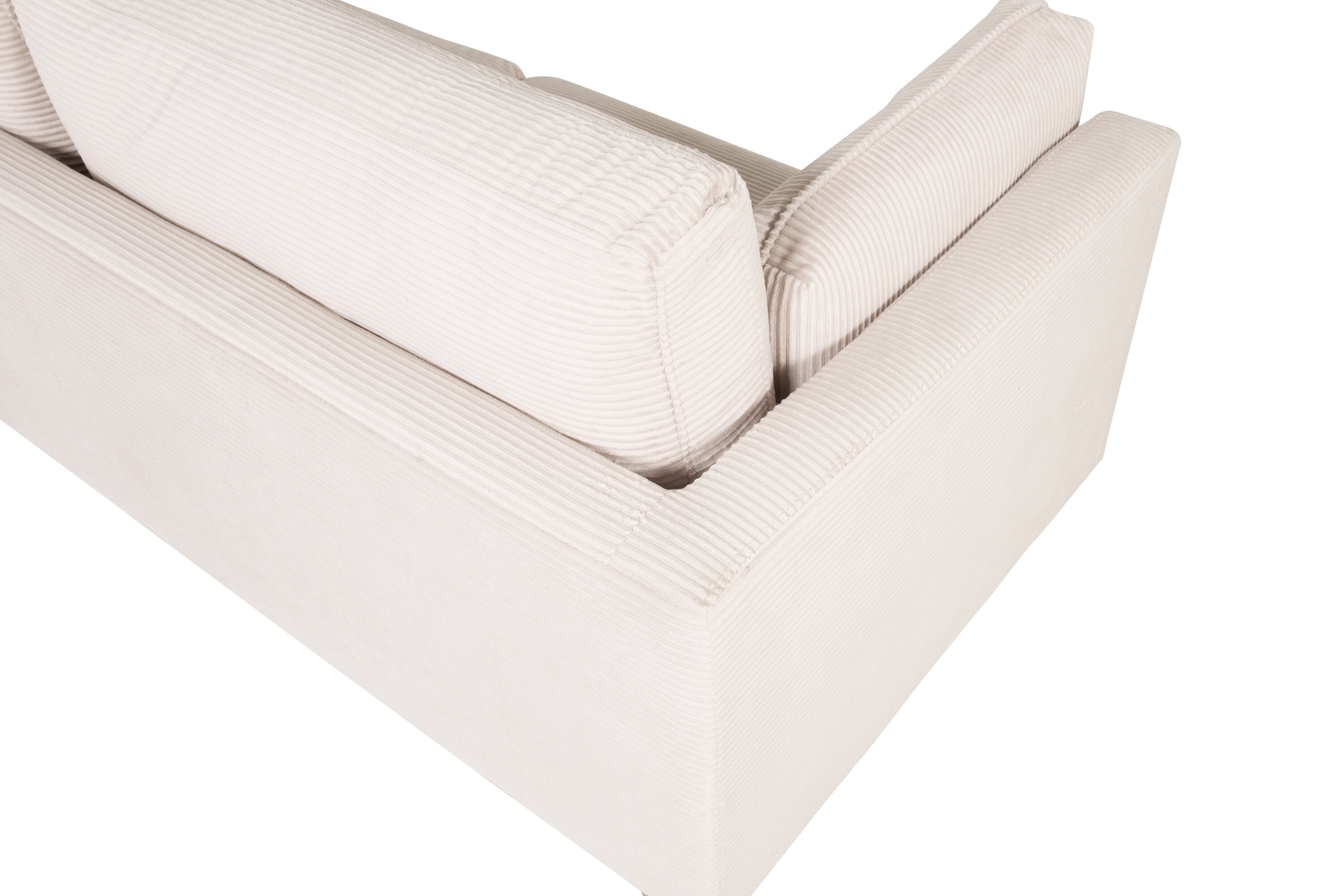 Nohr 3-zits Bank 'Tylan' Rib, kleur Beige