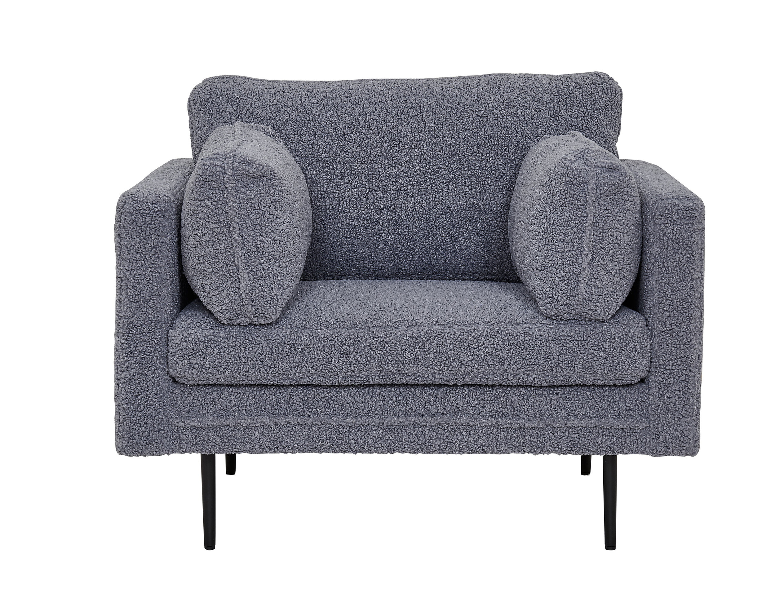 Nohr Fauteuil 'Tylan' Teddy, kleur Donkergrijs