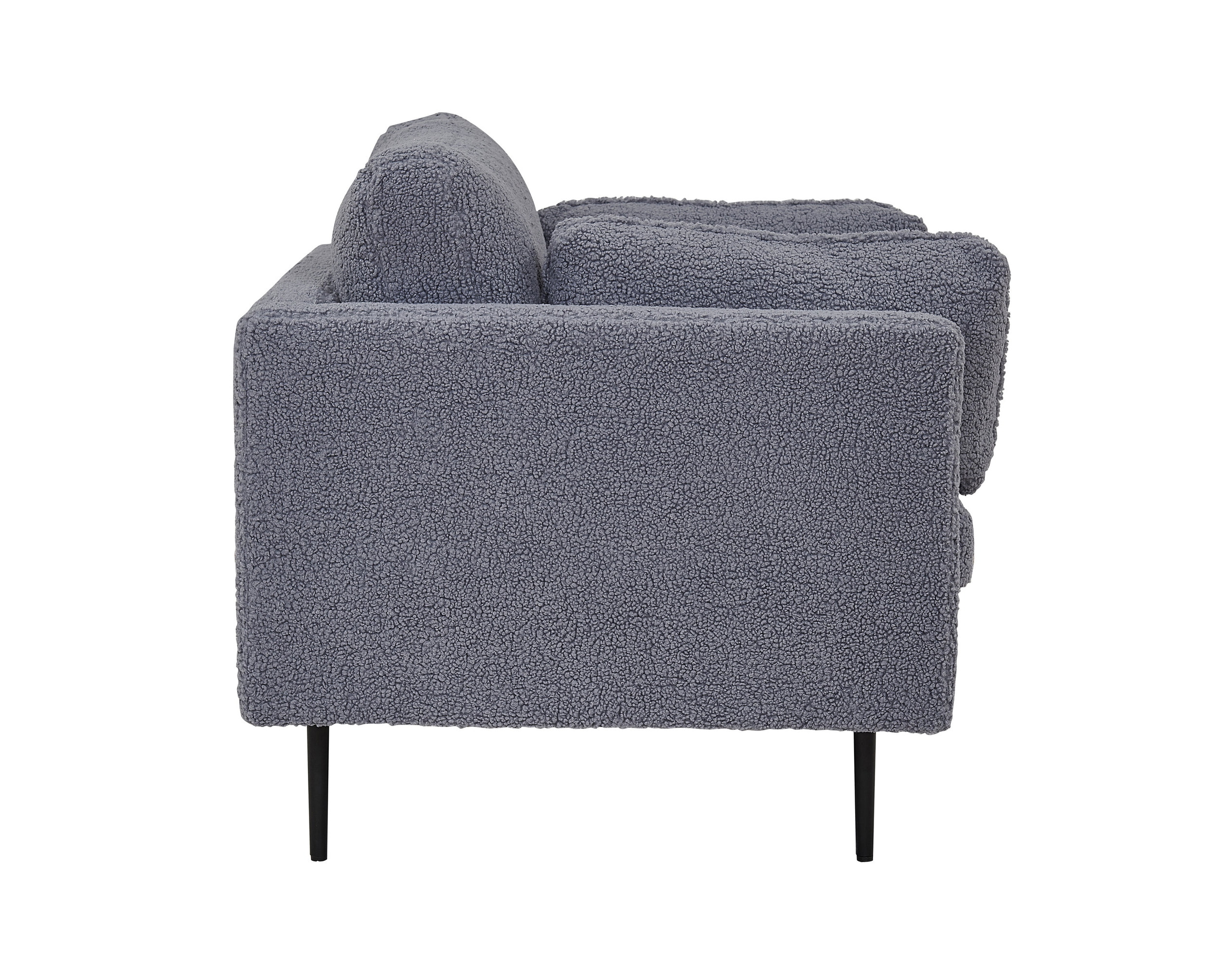 Nohr Fauteuil 'Tylan' Teddy, kleur Donkergrijs