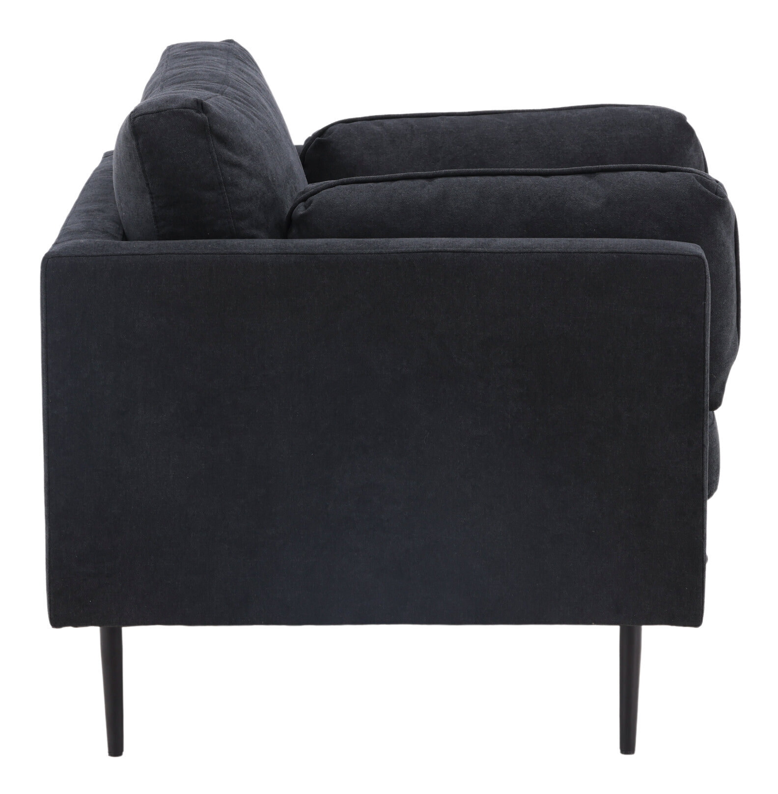 Nohr Fauteuil 'Tylan' Linnen, kleur Zwart