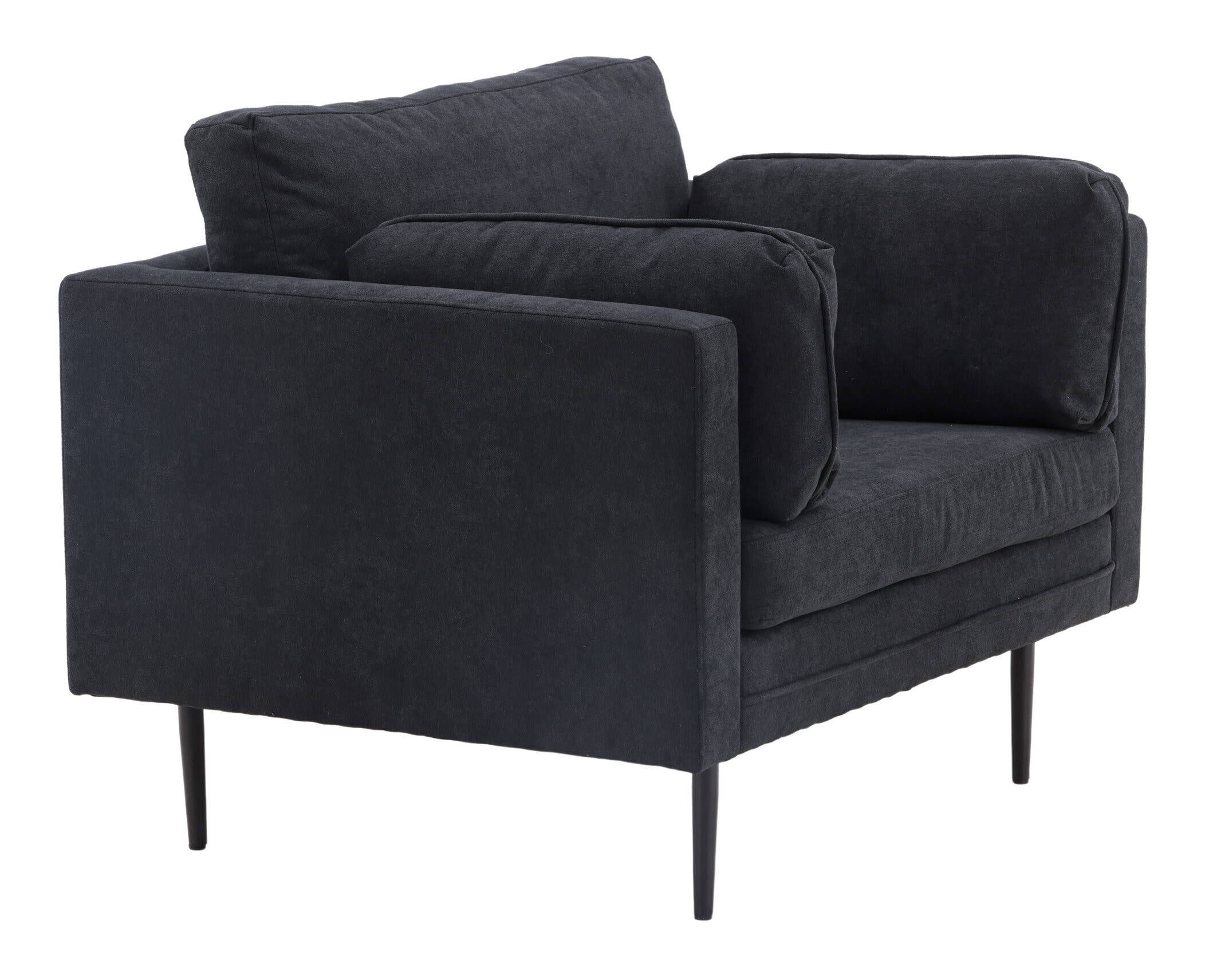 Nohr Fauteuil 'Tylan' Linnen, kleur Zwart