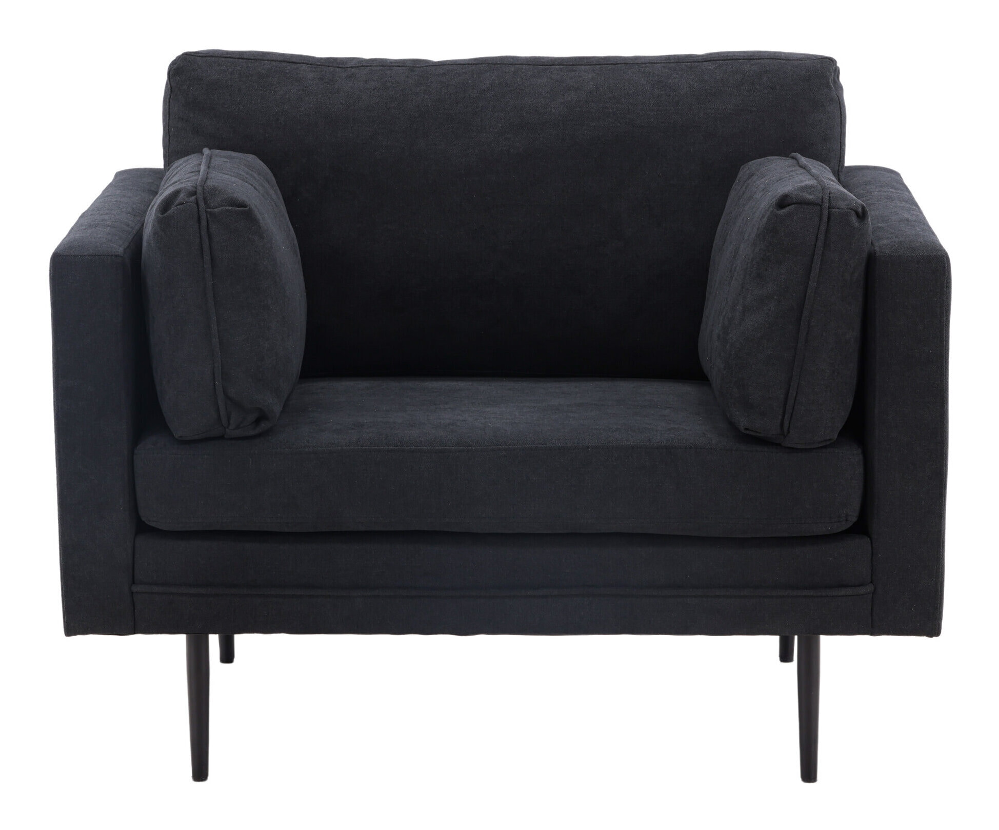 Nohr Fauteuil 'Tylan' Linnen, kleur Zwart