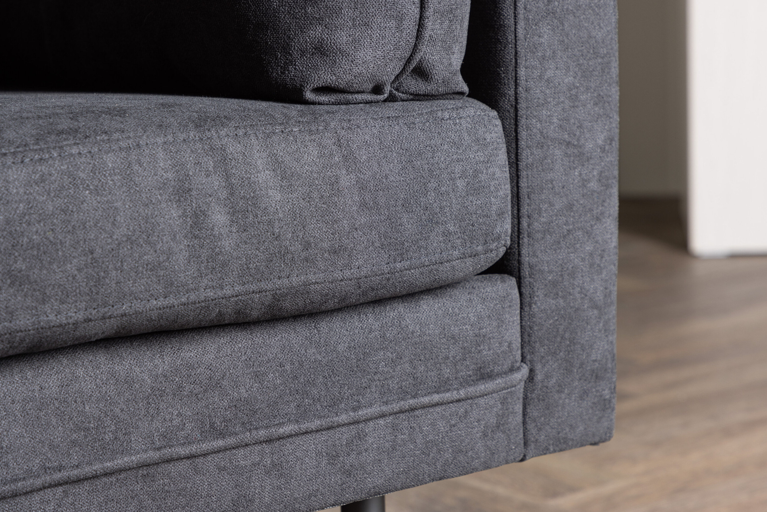 Nohr Fauteuil 'Tylan' Linnen, kleur Zwart