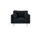 Nohr Fauteuil 'Tylan' Velvet, kleur Zwart