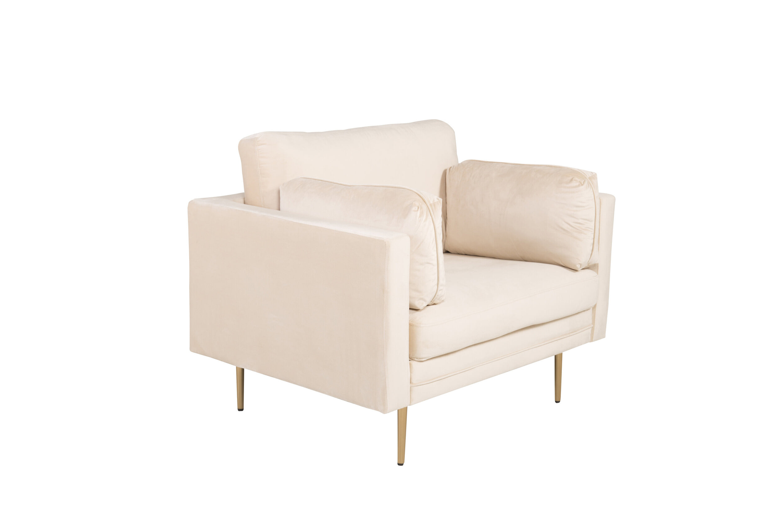 Nohr Fauteuil 'Tylan' Velvet, kleur Beige