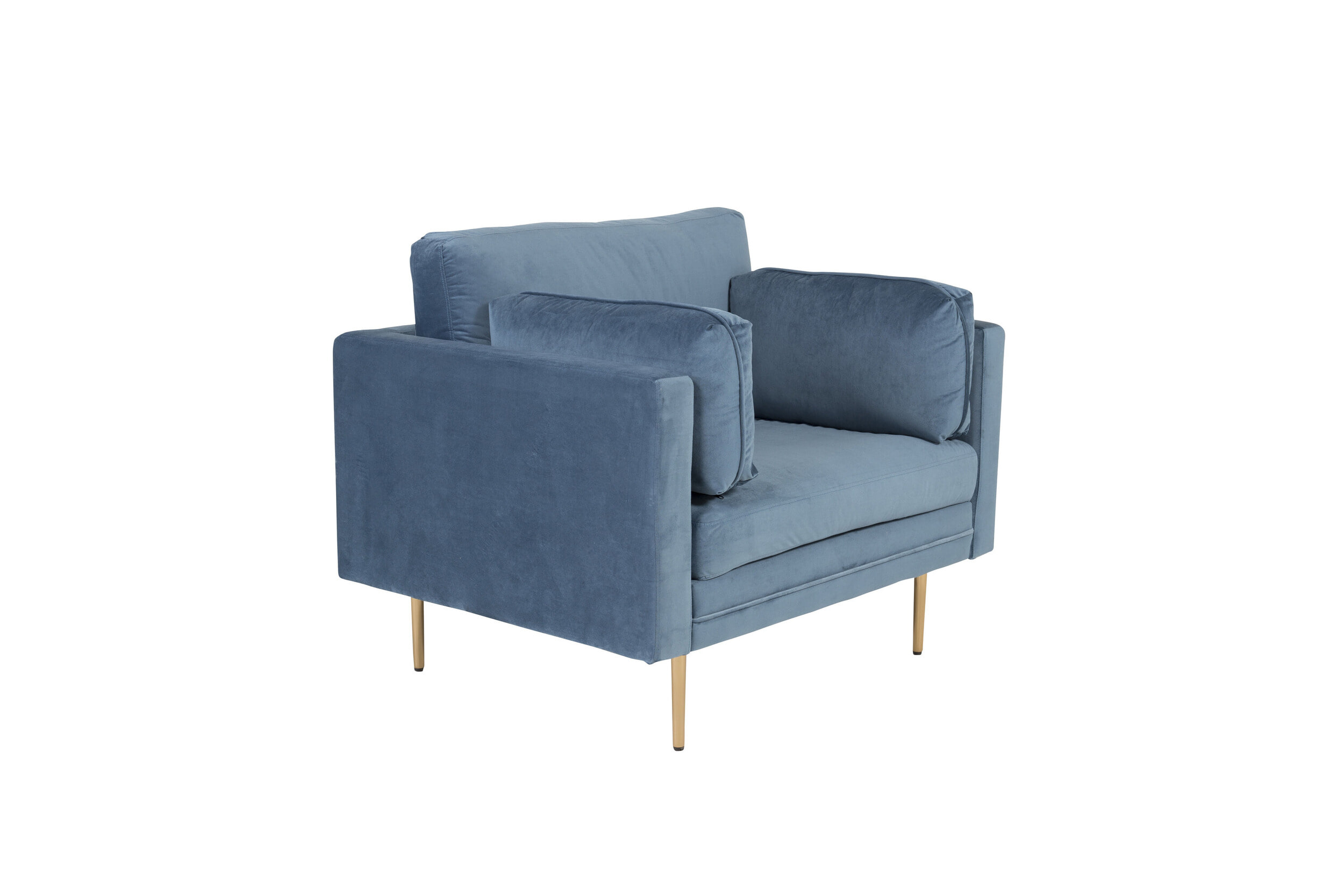 Nohr Fauteuil 'Tylan' Velvet, kleur Blauw