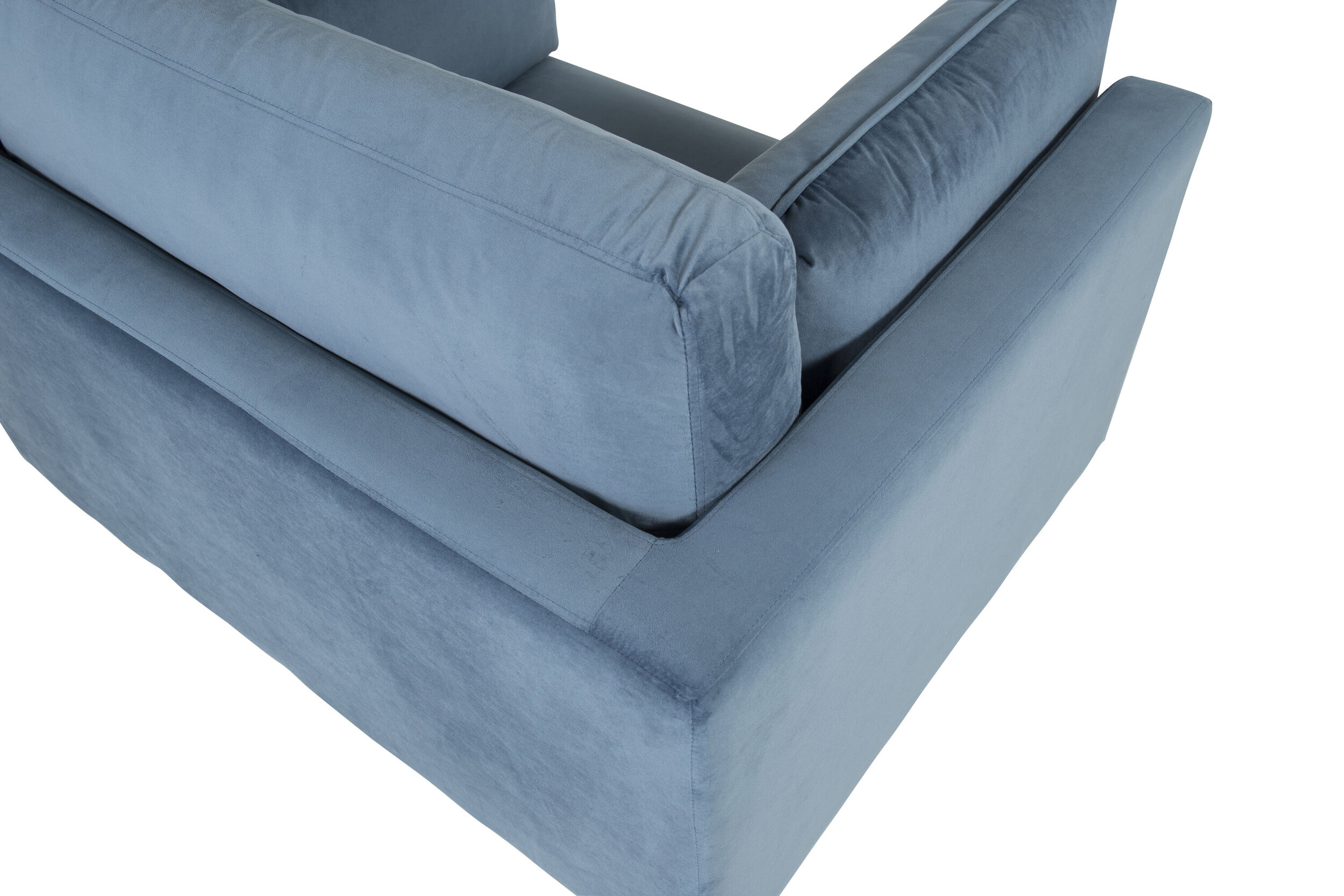 Nohr Fauteuil 'Tylan' Velvet, kleur Blauw