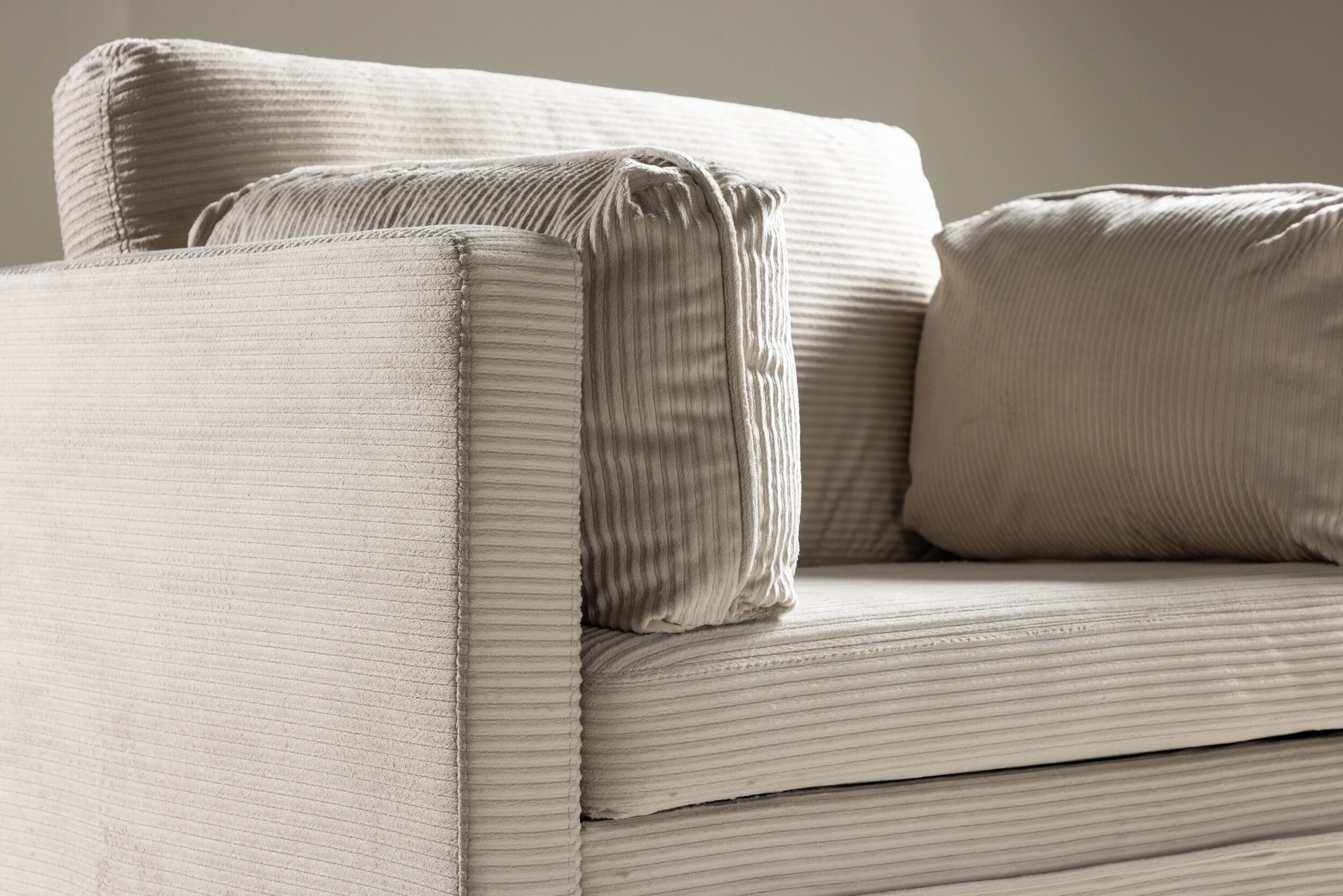 Nohr Fauteuil 'Tylan' Rib, kleur Lichtgrijs