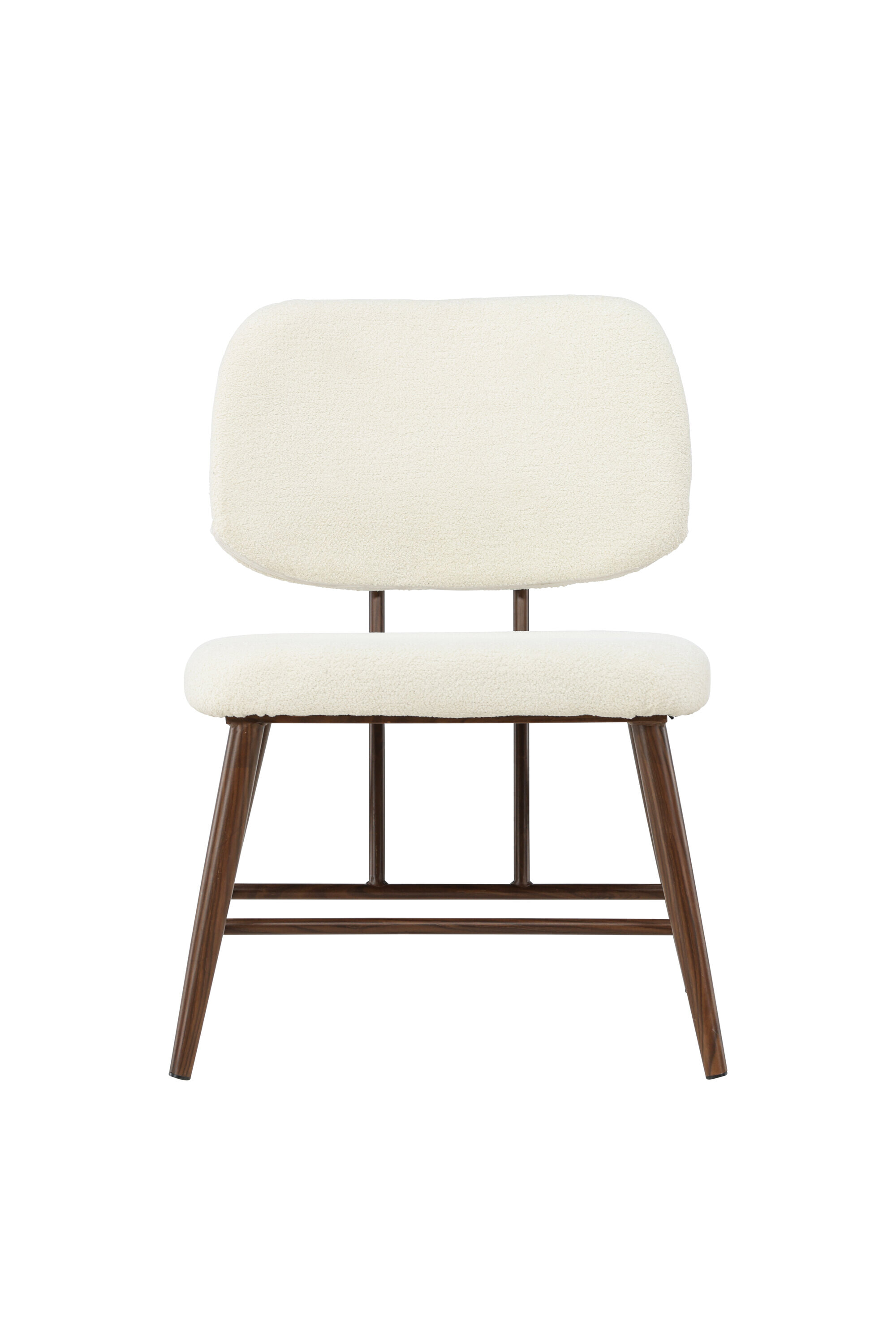 Nohr Fauteuil 'Valeri' Bouclé, kleur Wit