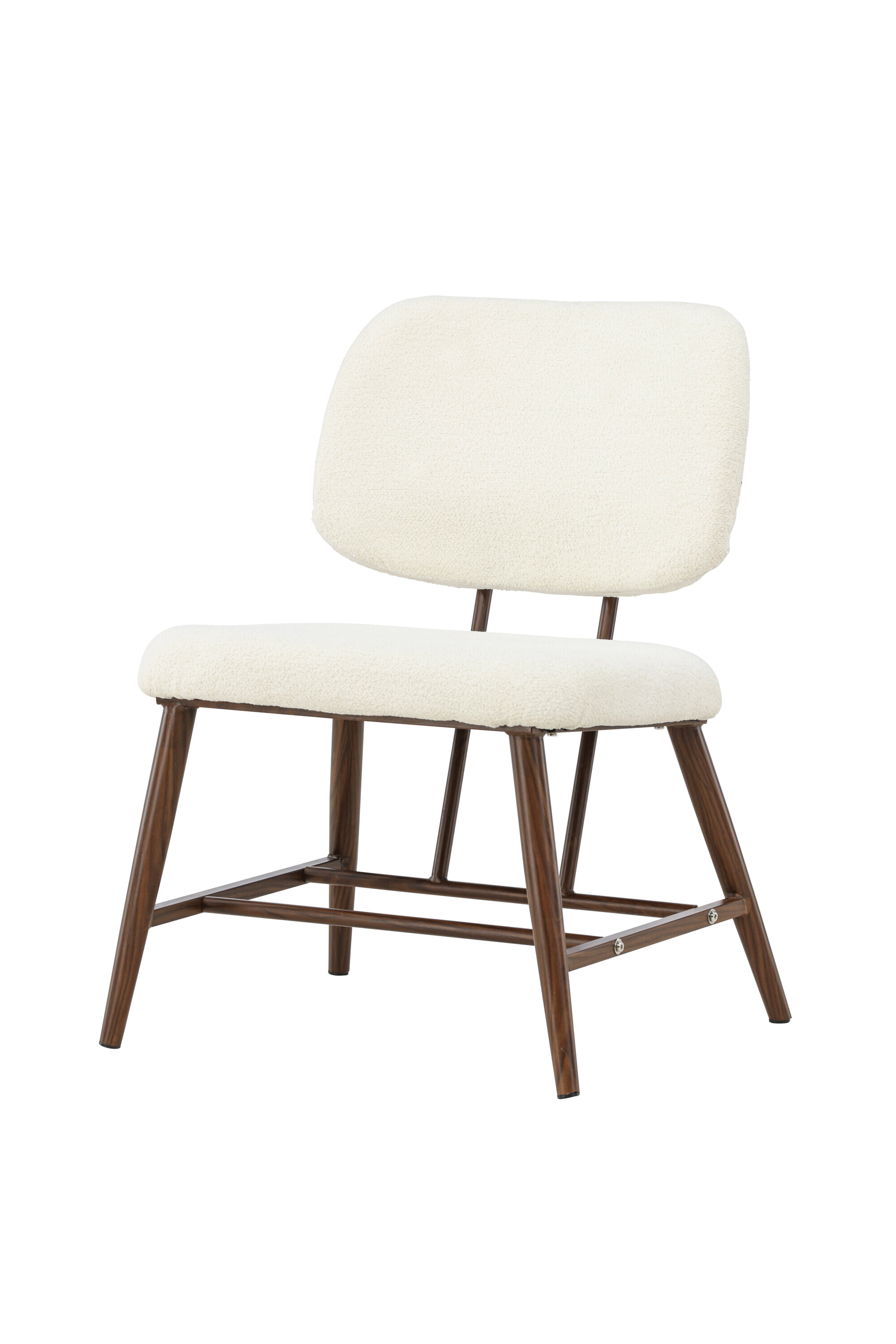 Nohr Fauteuil 'Valeri' Bouclé, kleur Wit