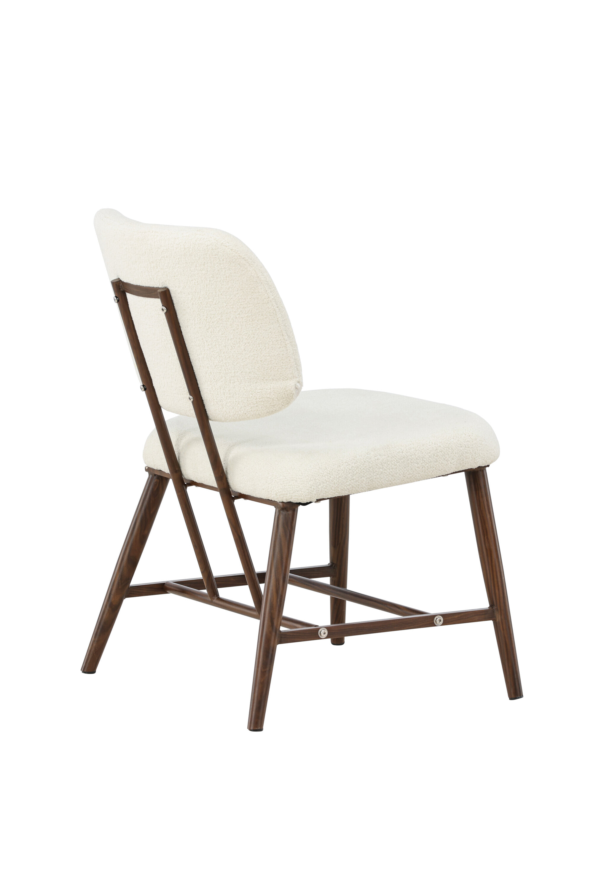 Nohr Fauteuil 'Valeri' Bouclé, kleur Wit