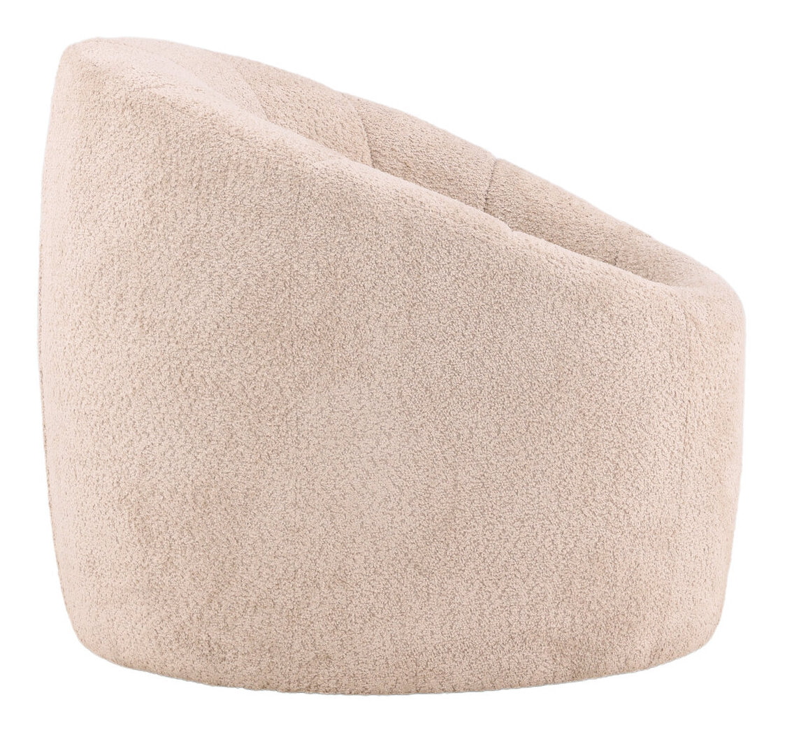 Nohr Fauteuil 'Alea' Bouclé, kleur Beige