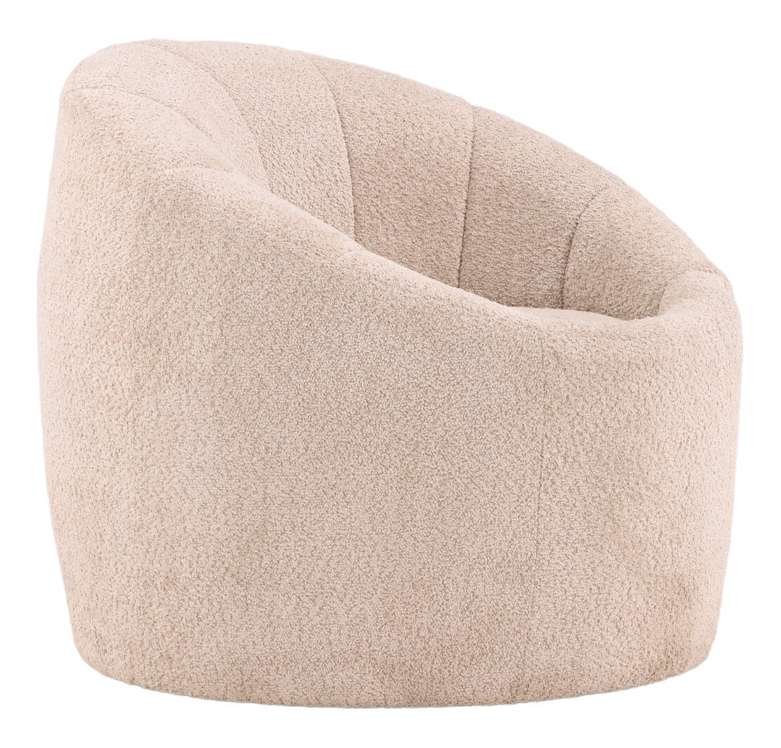 Nohr Fauteuil 'Alea' Bouclé, kleur Beige