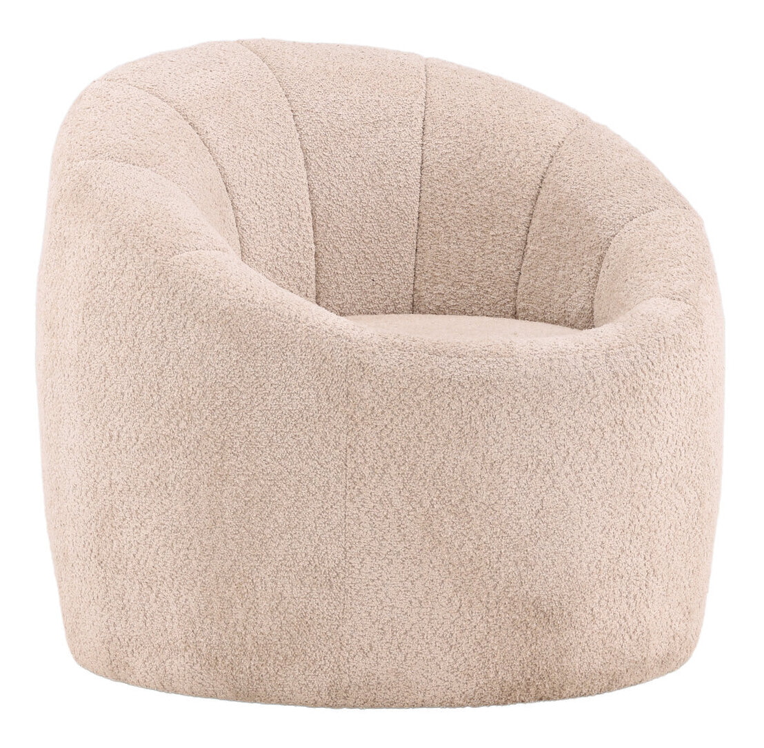 Nohr Fauteuil 'Alea' Bouclé, kleur Beige