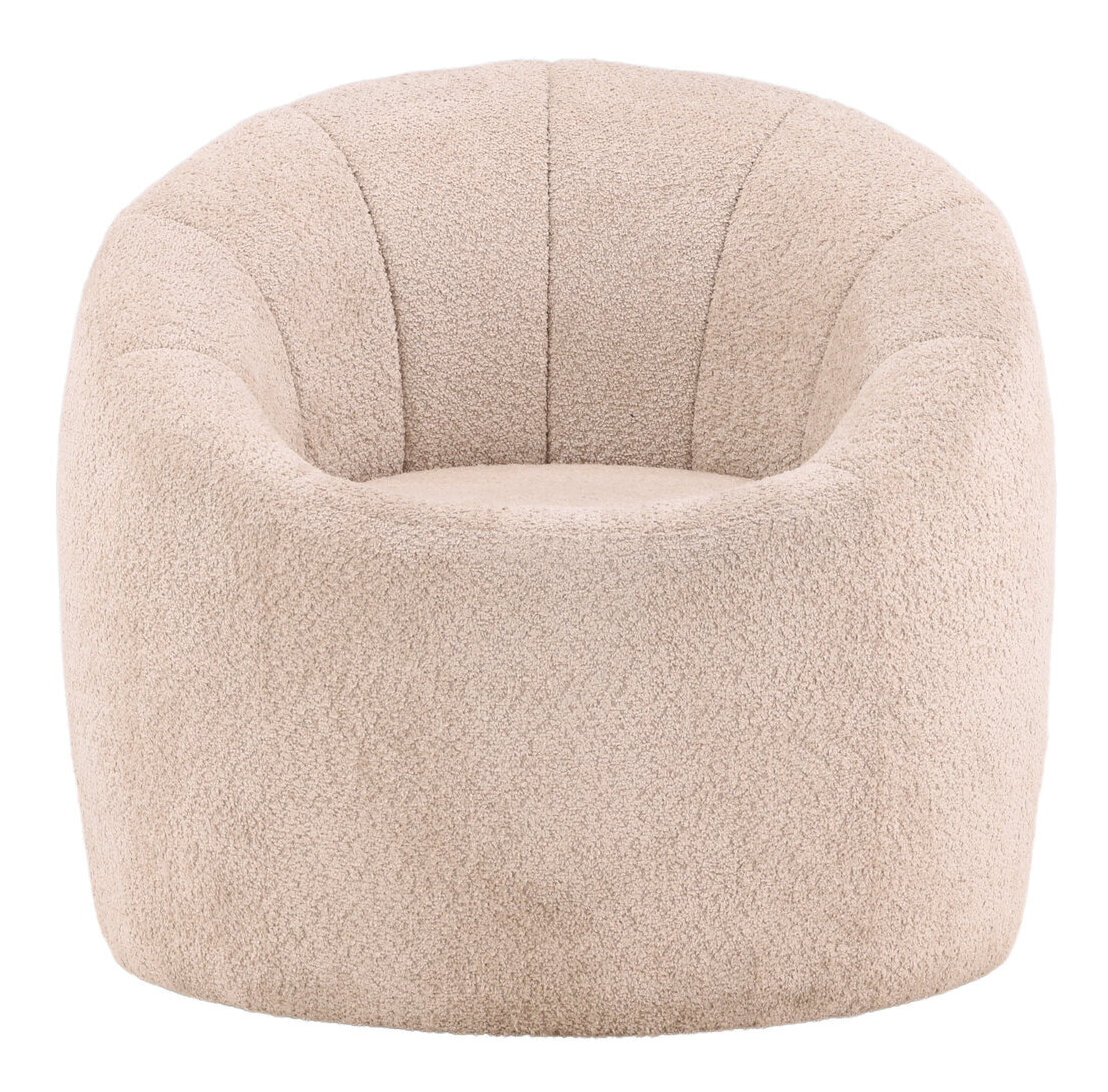 Nohr Fauteuil 'Alea' Bouclé, kleur Beige