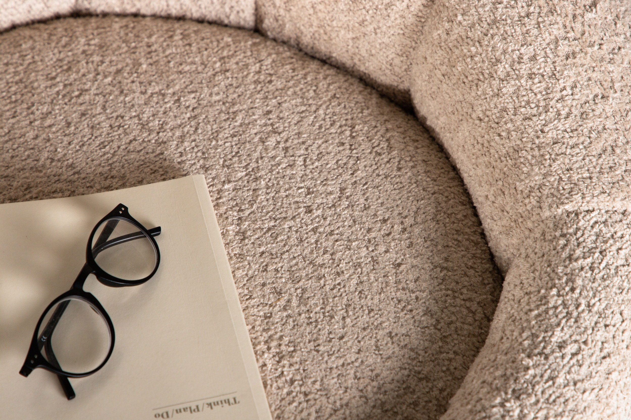 Nohr Fauteuil 'Alea' Bouclé, kleur Beige