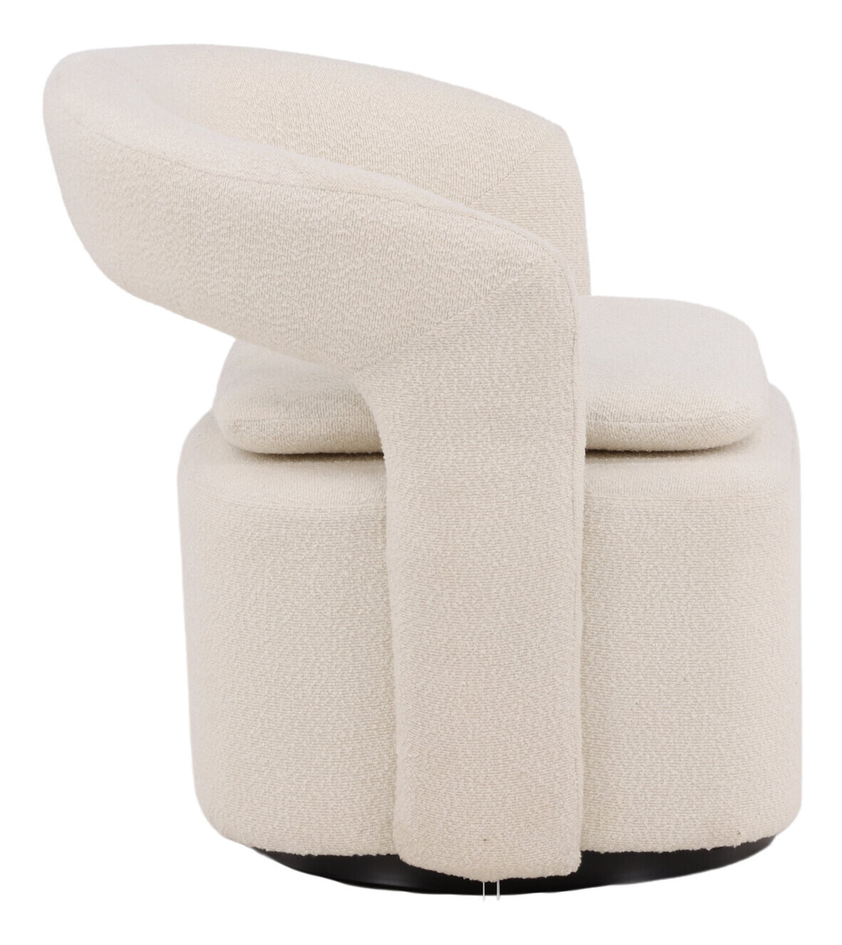 Nohr Draaifauteuil 'Soledad' Bouclé, kleur Wit