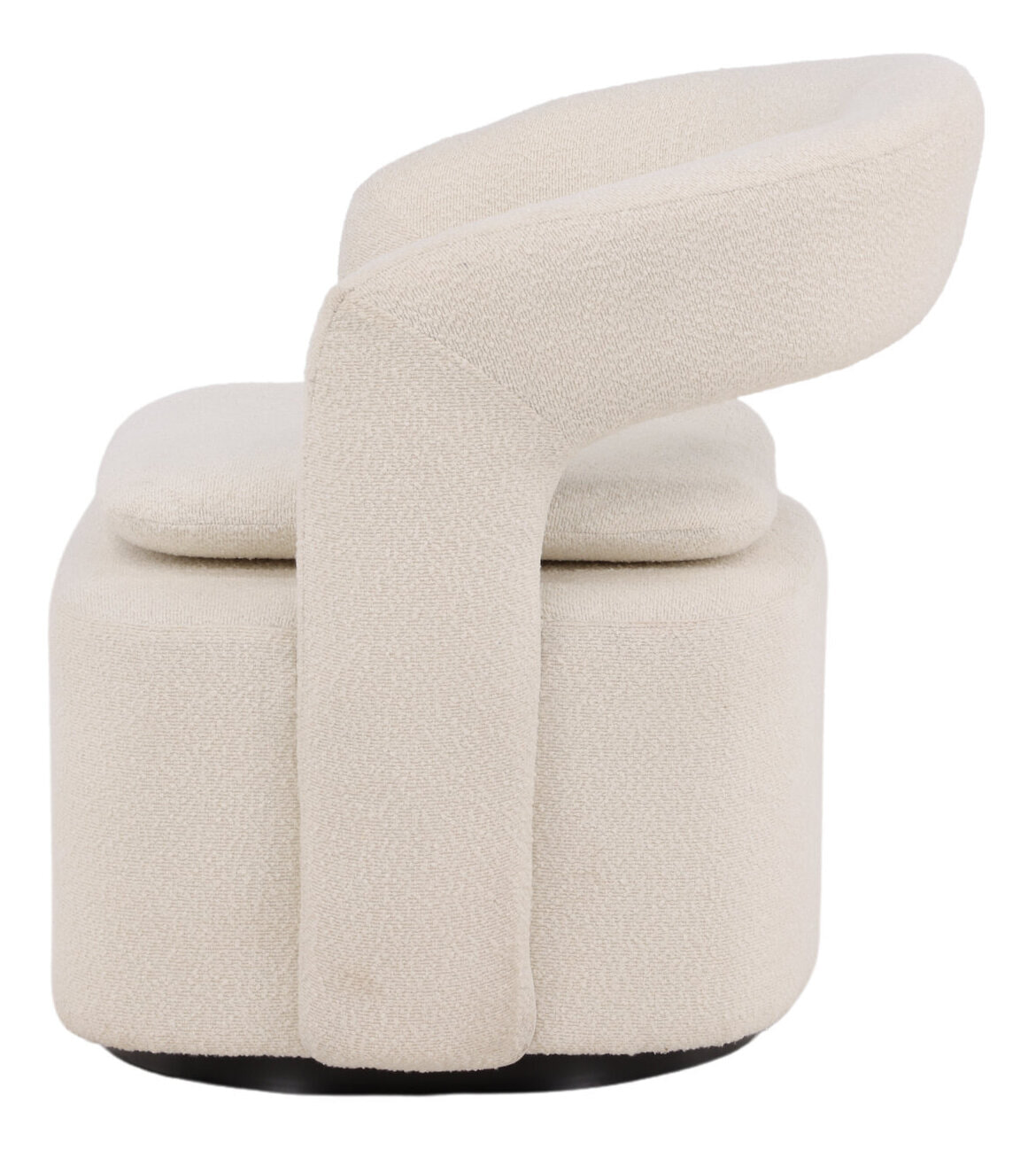 Nohr Draaifauteuil 'Soledad' Bouclé, kleur Wit