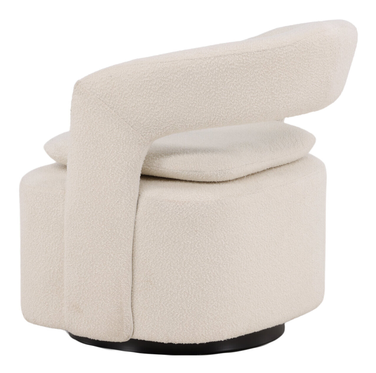 Nohr Draaifauteuil 'Soledad' Bouclé, kleur Wit