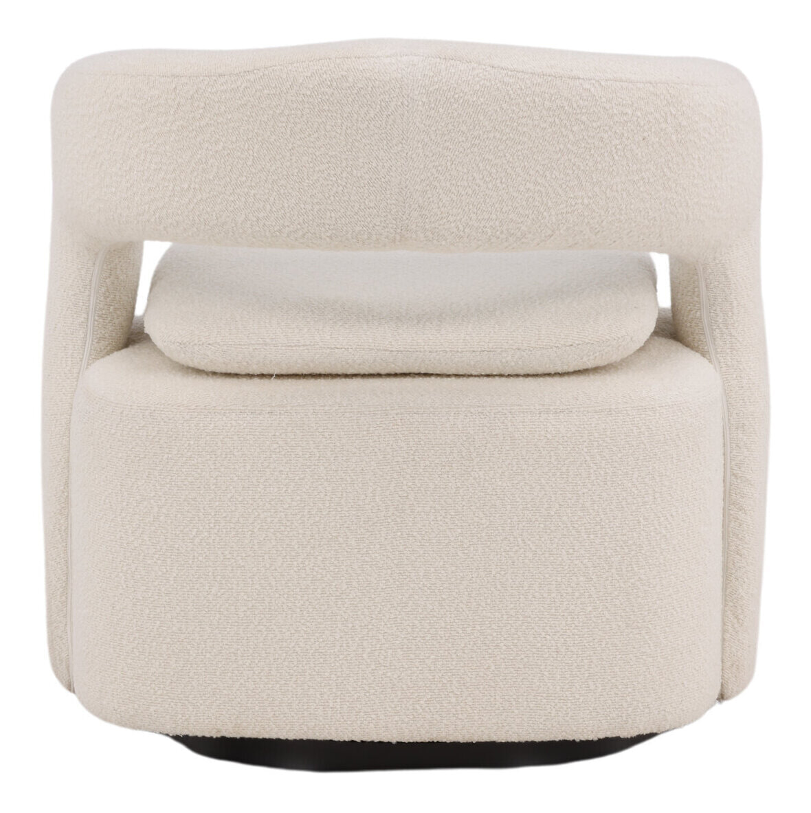 Nohr Draaifauteuil 'Soledad' Bouclé, kleur Wit