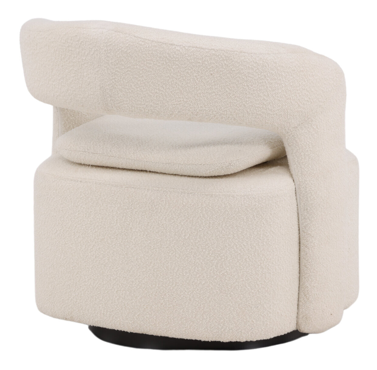 Nohr Draaifauteuil 'Soledad' Bouclé, kleur Wit