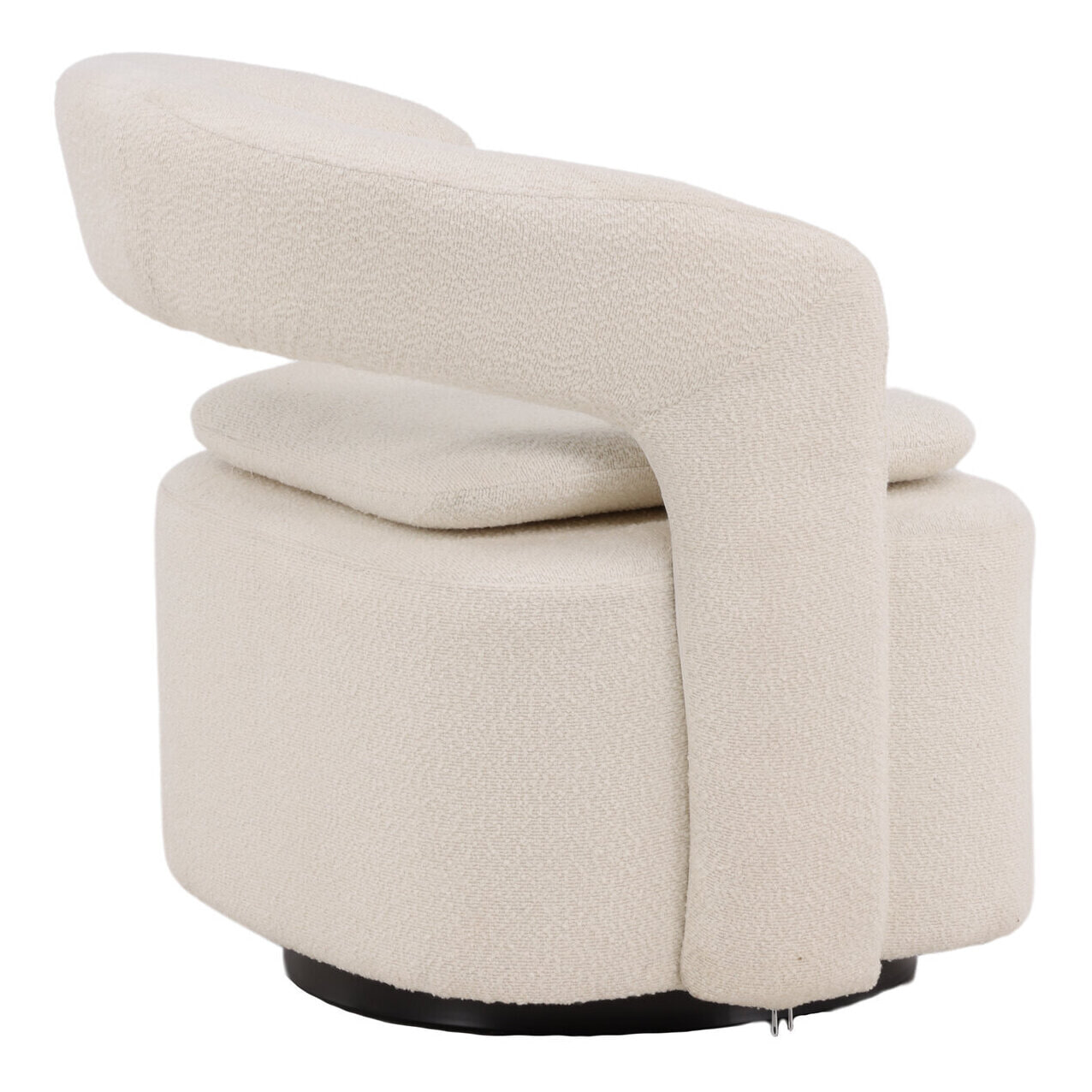 Nohr Draaifauteuil 'Soledad' Bouclé, kleur Wit