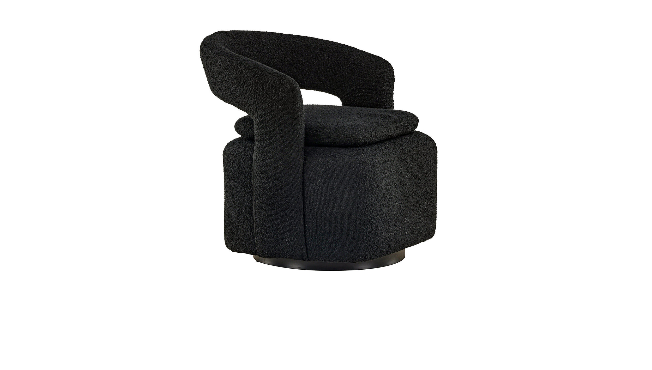 Nohr Fauteuil 'Soledad' Bouclé, kleur Zwart