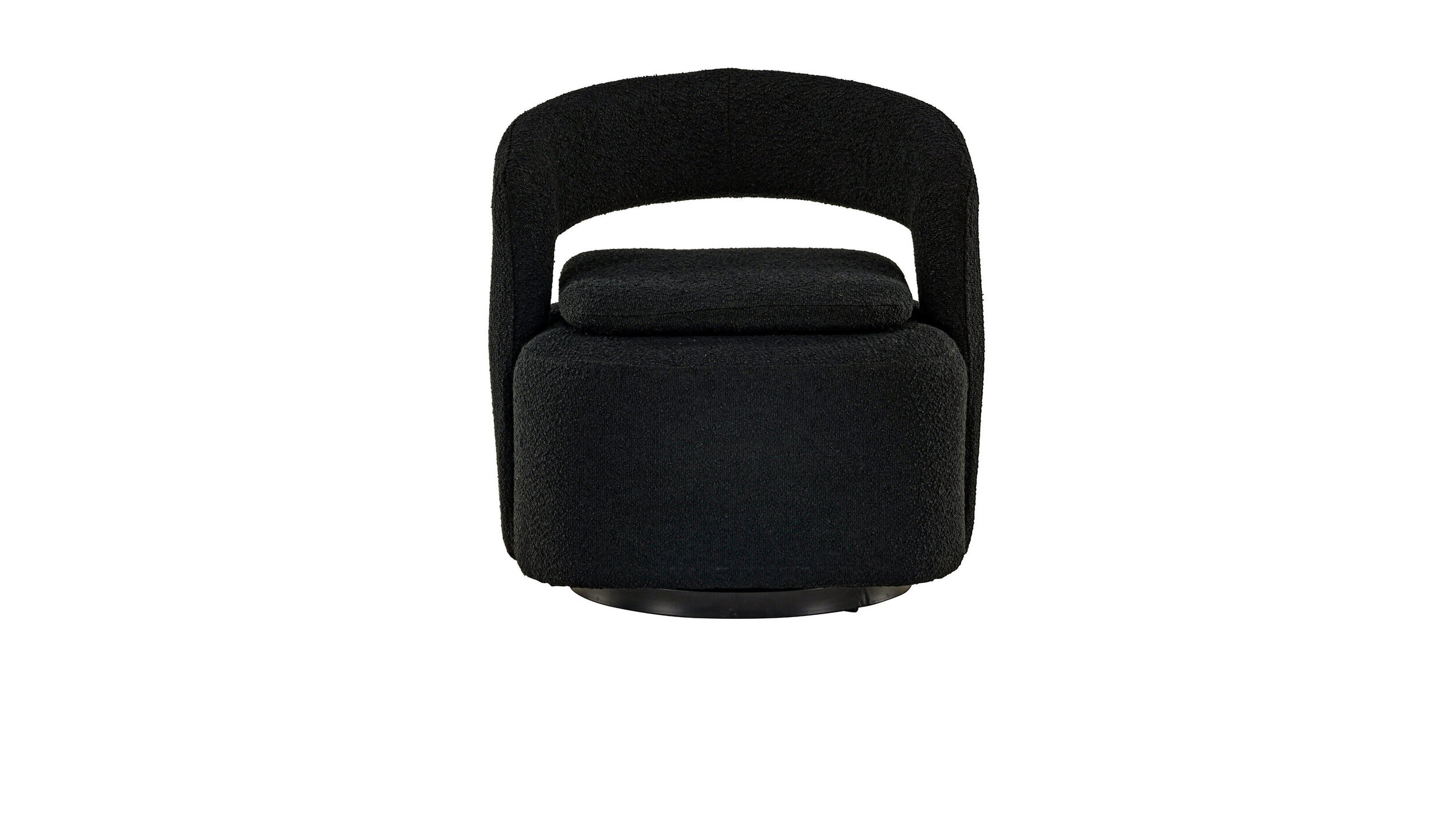 Nohr Fauteuil 'Soledad' Bouclé, kleur Zwart