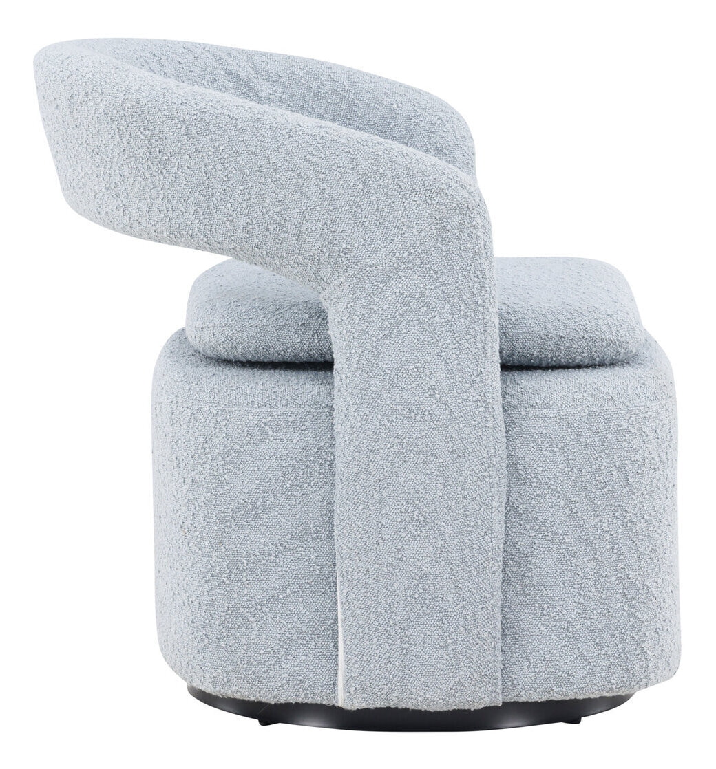 Nohr Fauteuil 'Soledad' Bouclé, kleur Lichtblauw