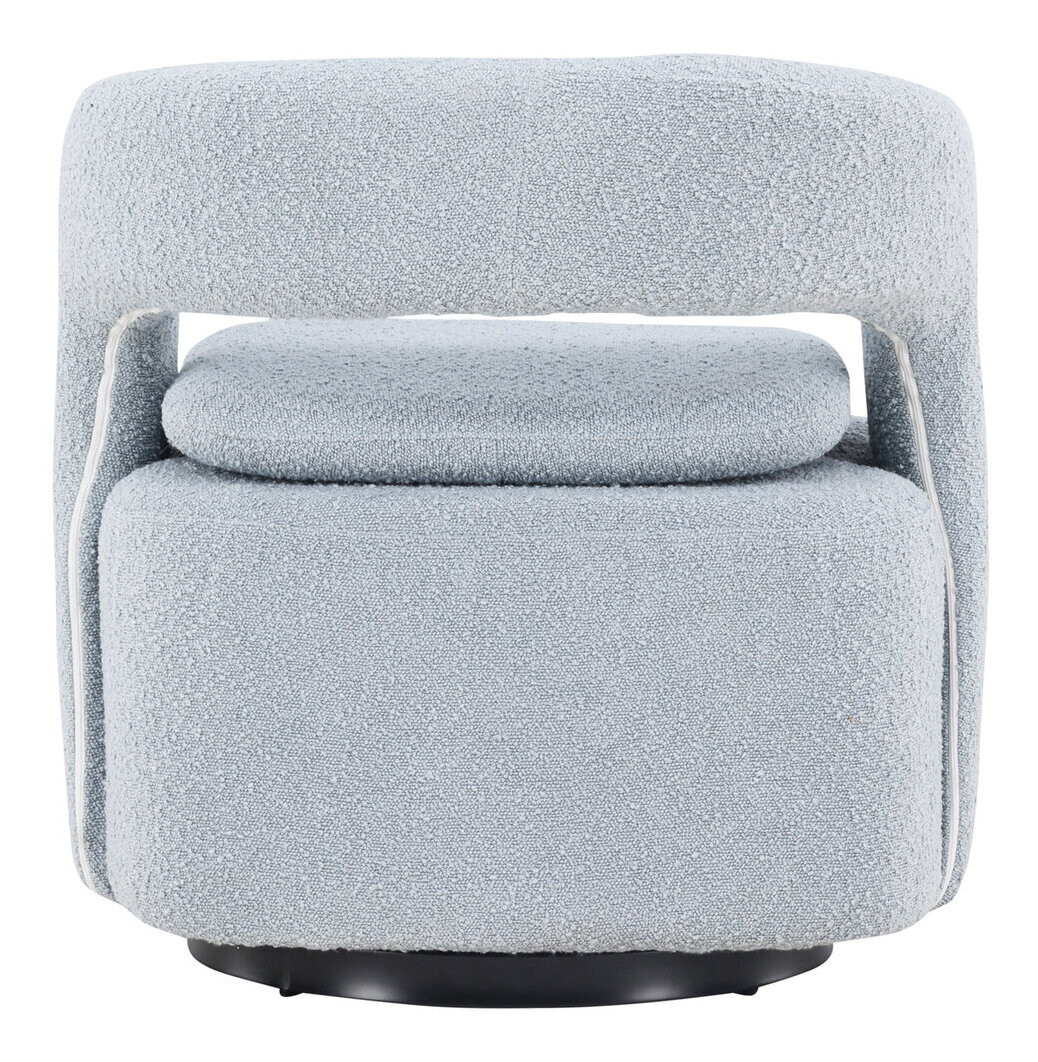 Nohr Fauteuil 'Soledad' Bouclé, kleur Lichtblauw