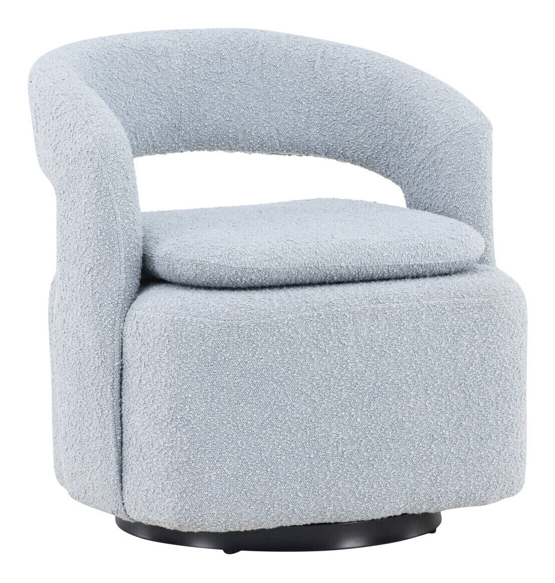 Nohr Fauteuil 'Soledad' Bouclé, kleur Lichtblauw
