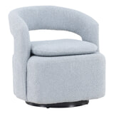 Nohr Fauteuil 'Soledad' Bouclé, kleur Lichtblauw