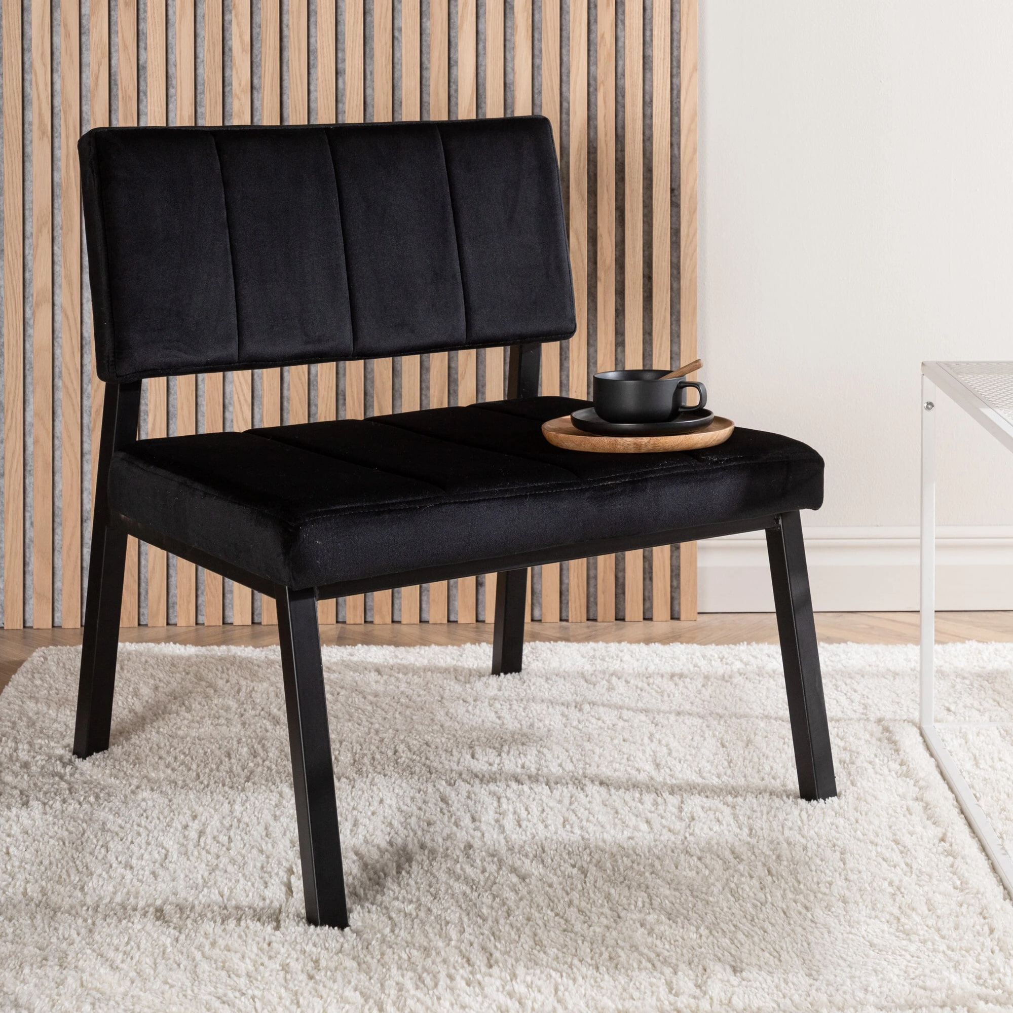 Nohr Fauteuil 'Delma' Velvet, kleur Zwart