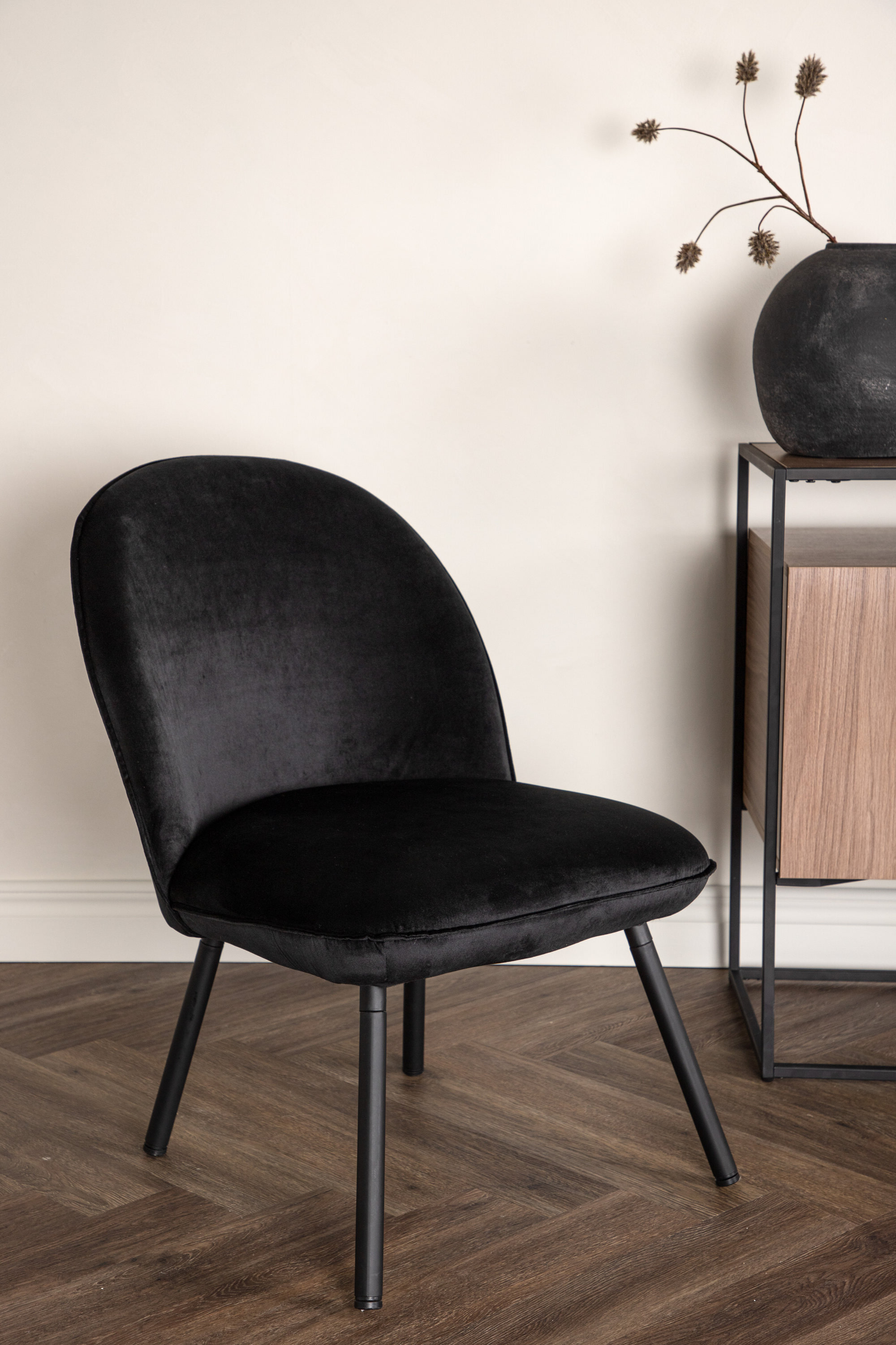 Nohr Fauteuil Austina Velvet - Zwart