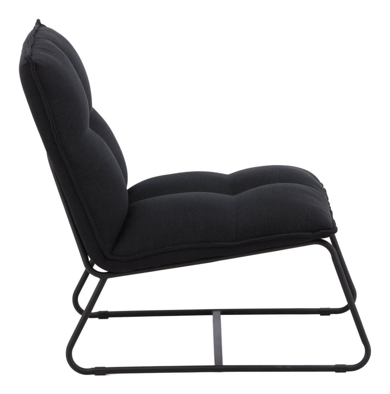 Nohr Fauteuil 'Manisha' Linnen, kleur Zwart