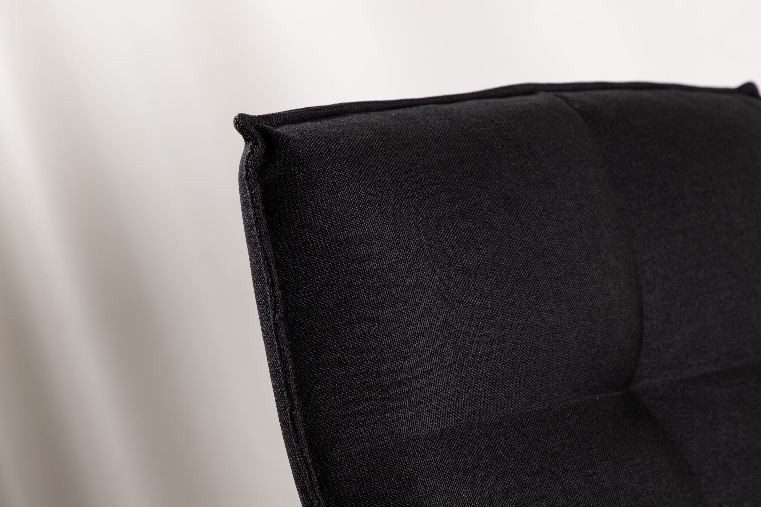 Nohr Fauteuil 'Manisha' Linnen, kleur Zwart