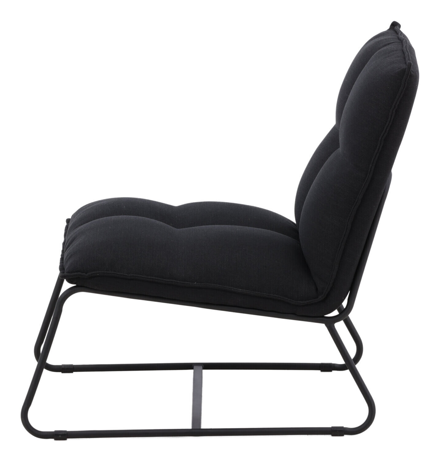 Nohr Fauteuil 'Manisha' Linnen, kleur Zwart