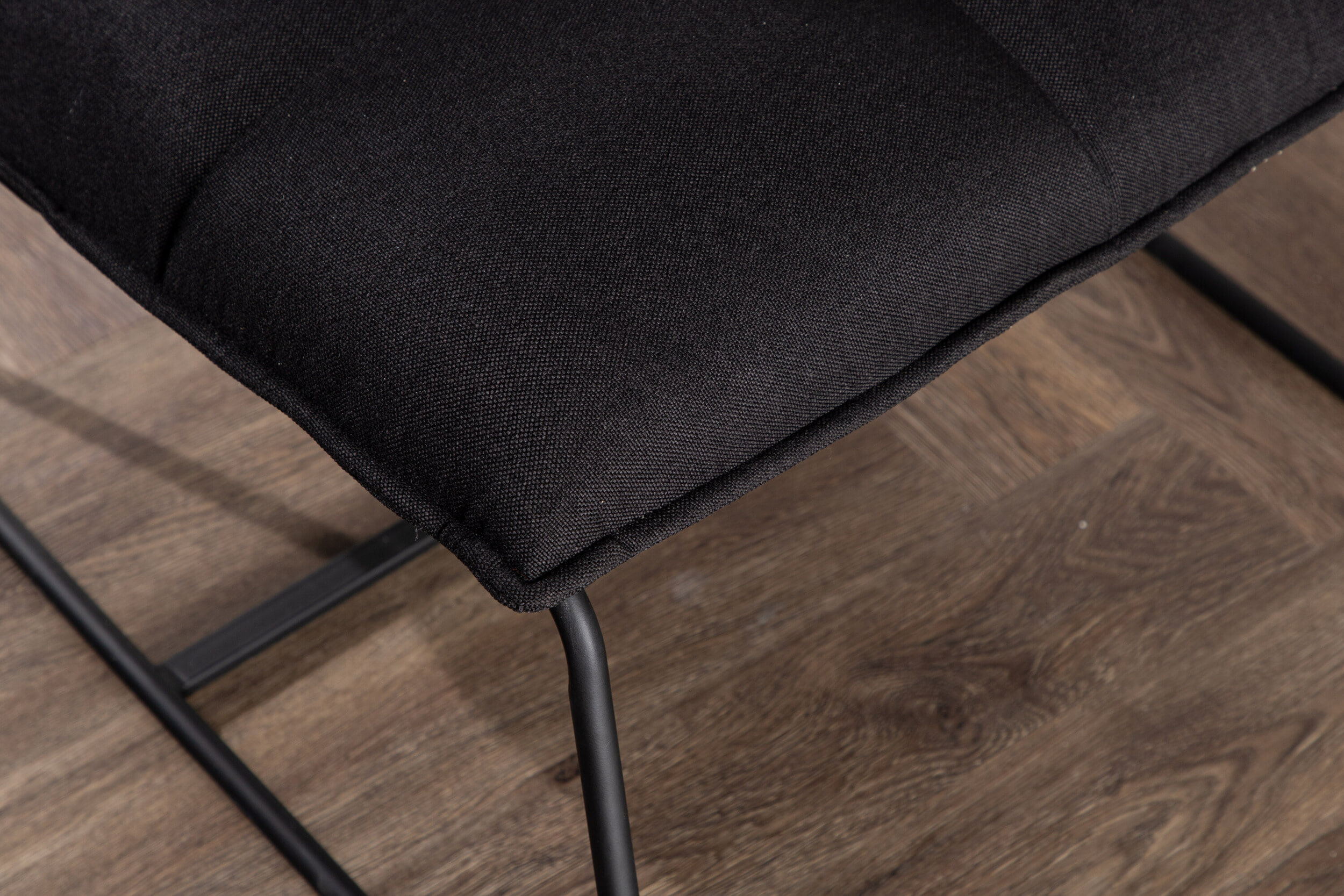 Nohr Fauteuil 'Manisha' Linnen, kleur Zwart