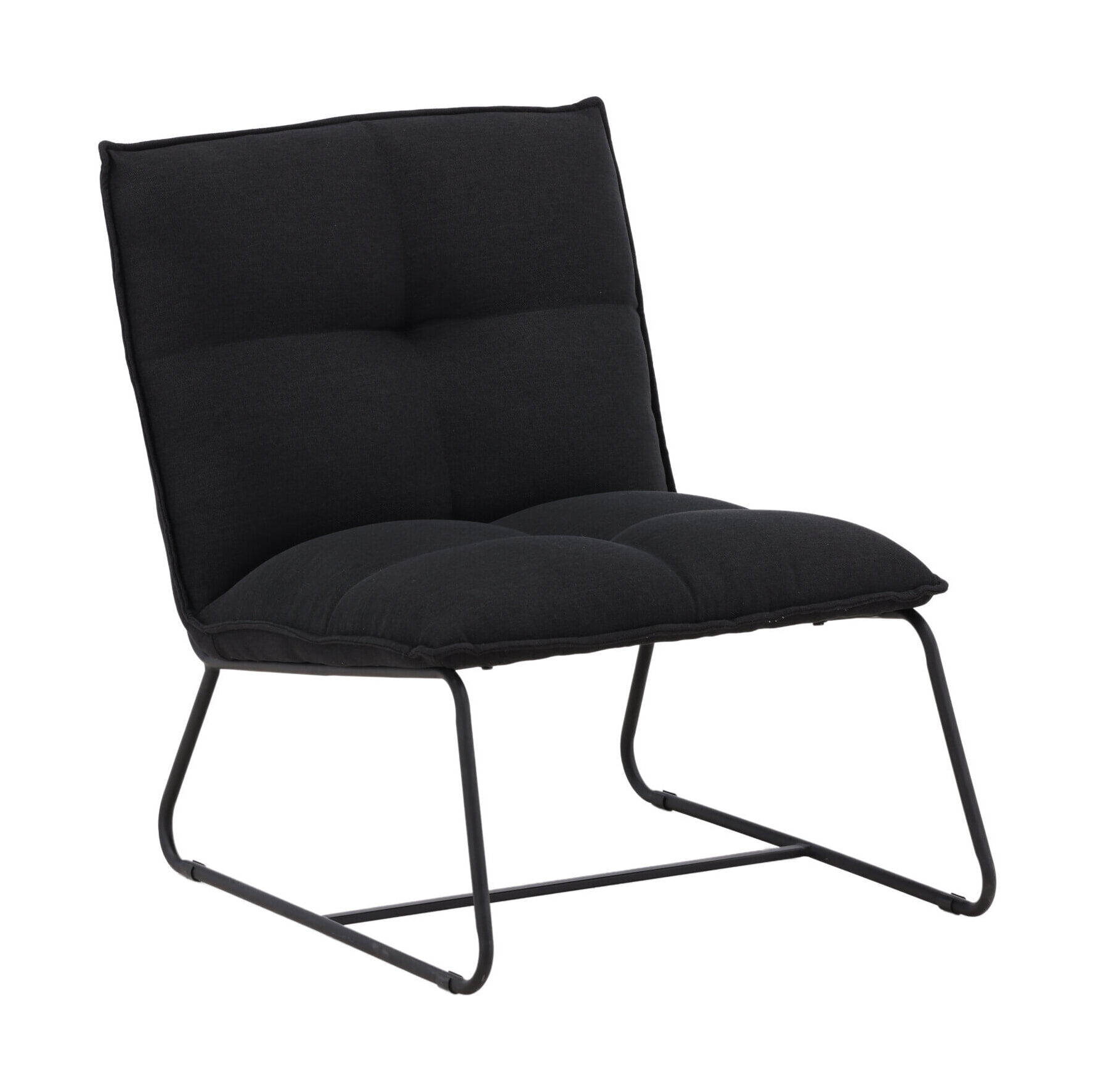 Nohr Fauteuil 'Manisha' Linnen, kleur Zwart