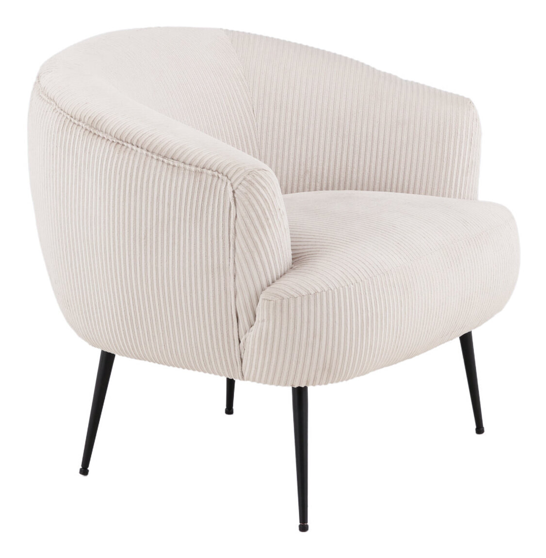 Nohr Fauteuil 'Thornton' Rib, kleur Beige