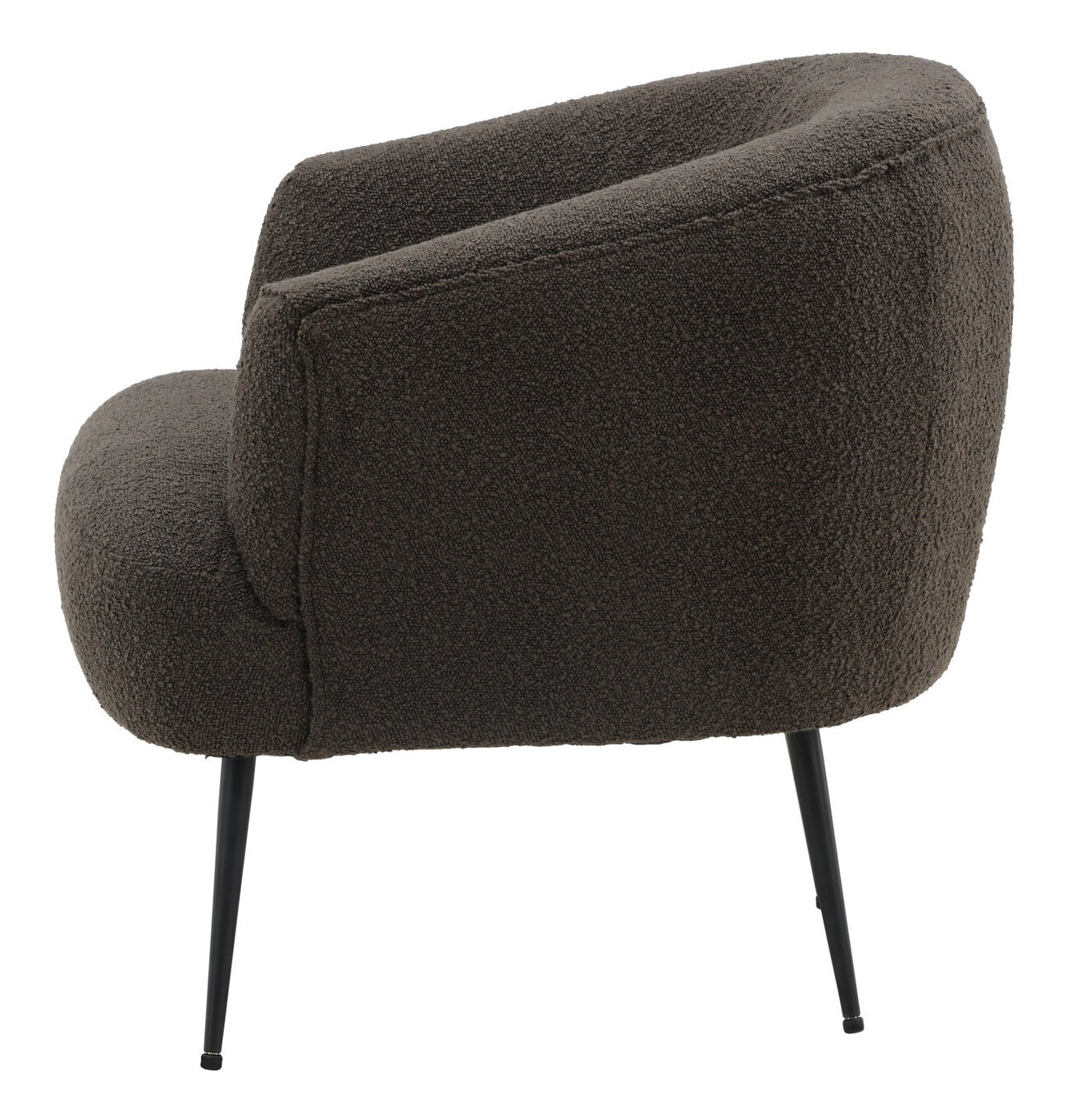 Nohr Fauteuil 'Thornton' Bouclé, kleur Donkergrijs