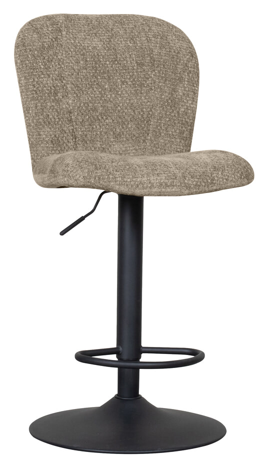 LABEL51 Draaibare Barkruk Vino Elite stof - Hunter (zithoogte 64-84cm)