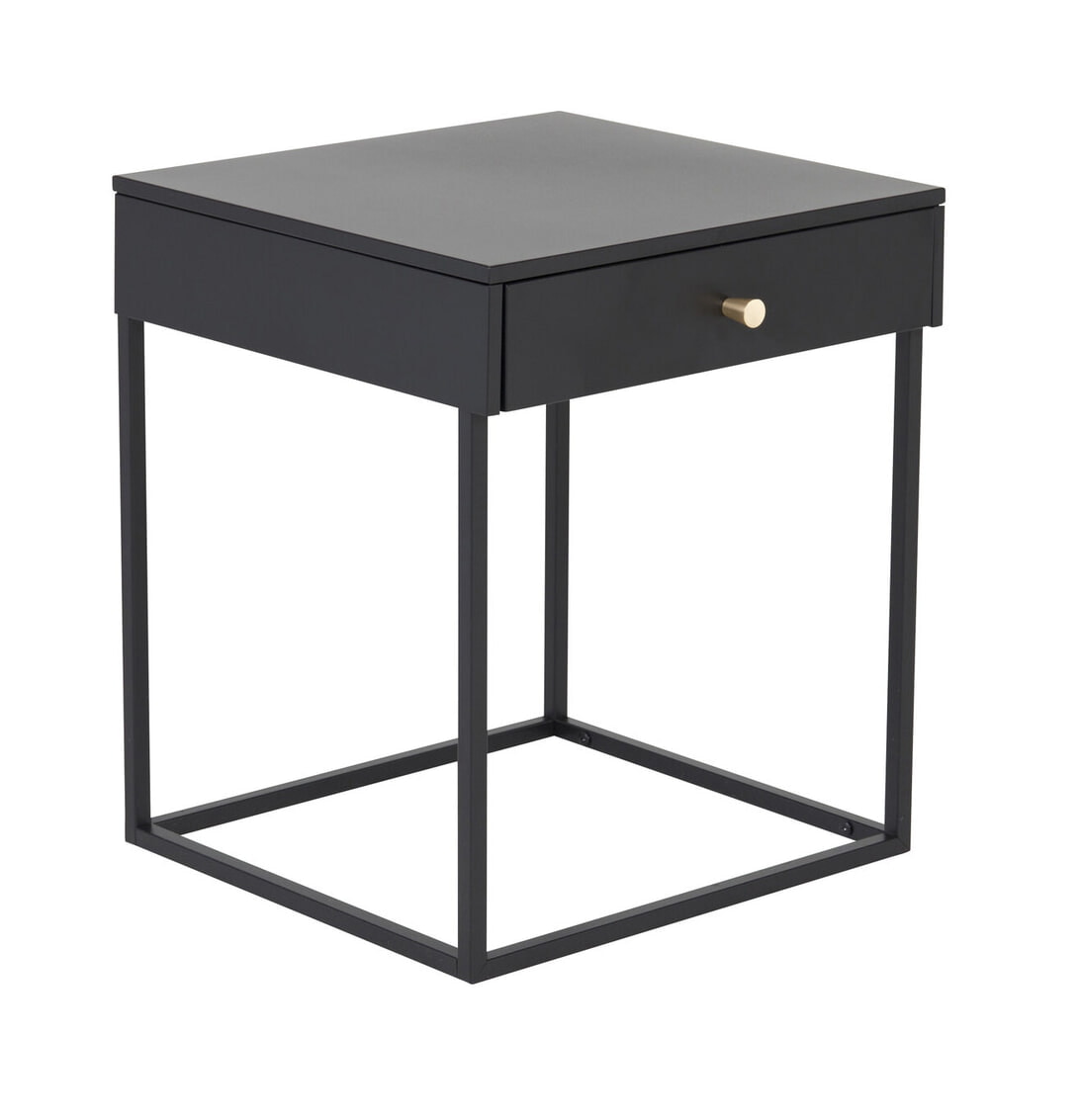 Nohr Nachtkastje 'Shaune' Met 1 lade, kleur Zwart