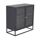 Nohr Vitrinekast 'Shaune' 85 x 85cm, kleur Zwart